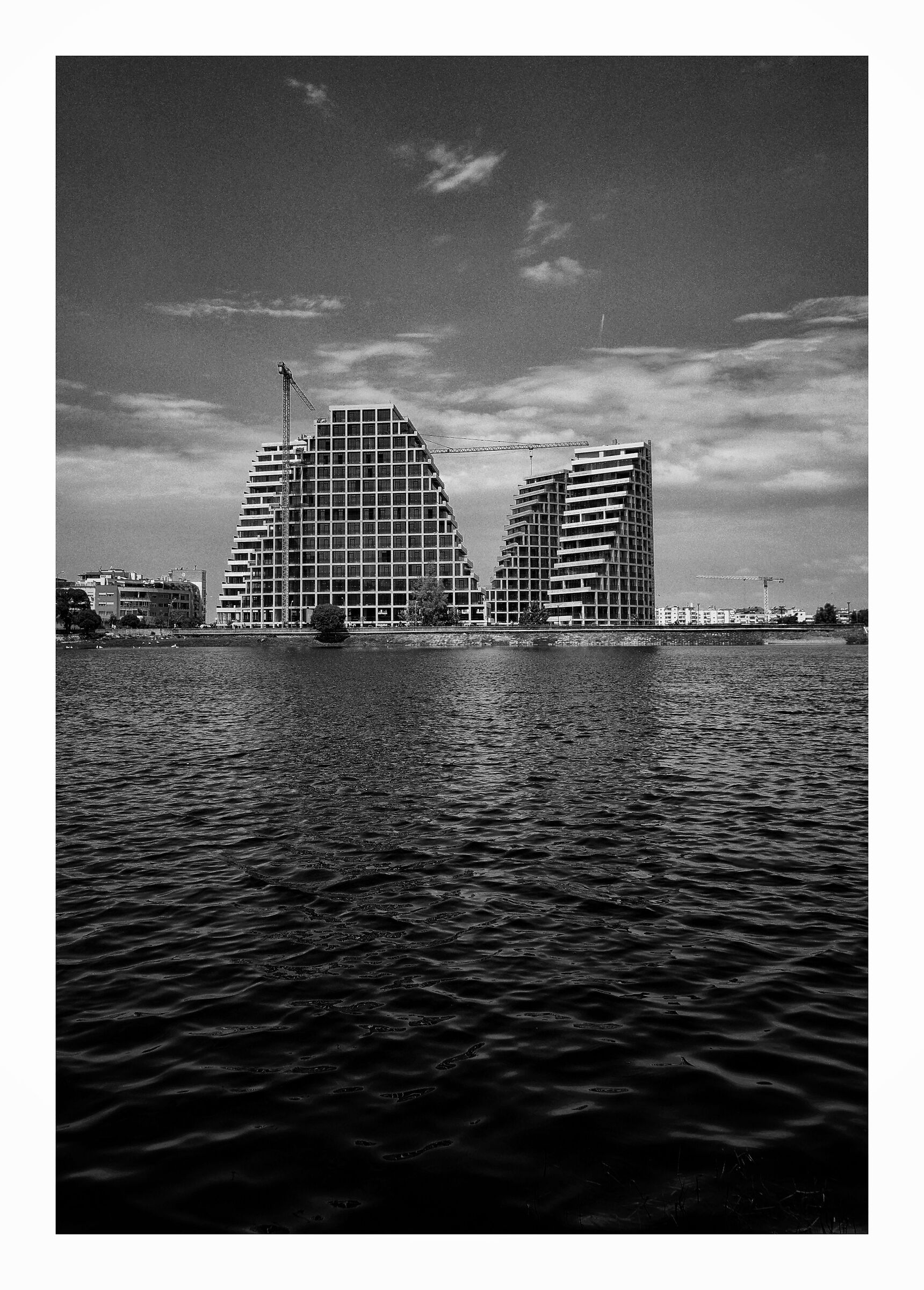 Sails on Lake Tirana