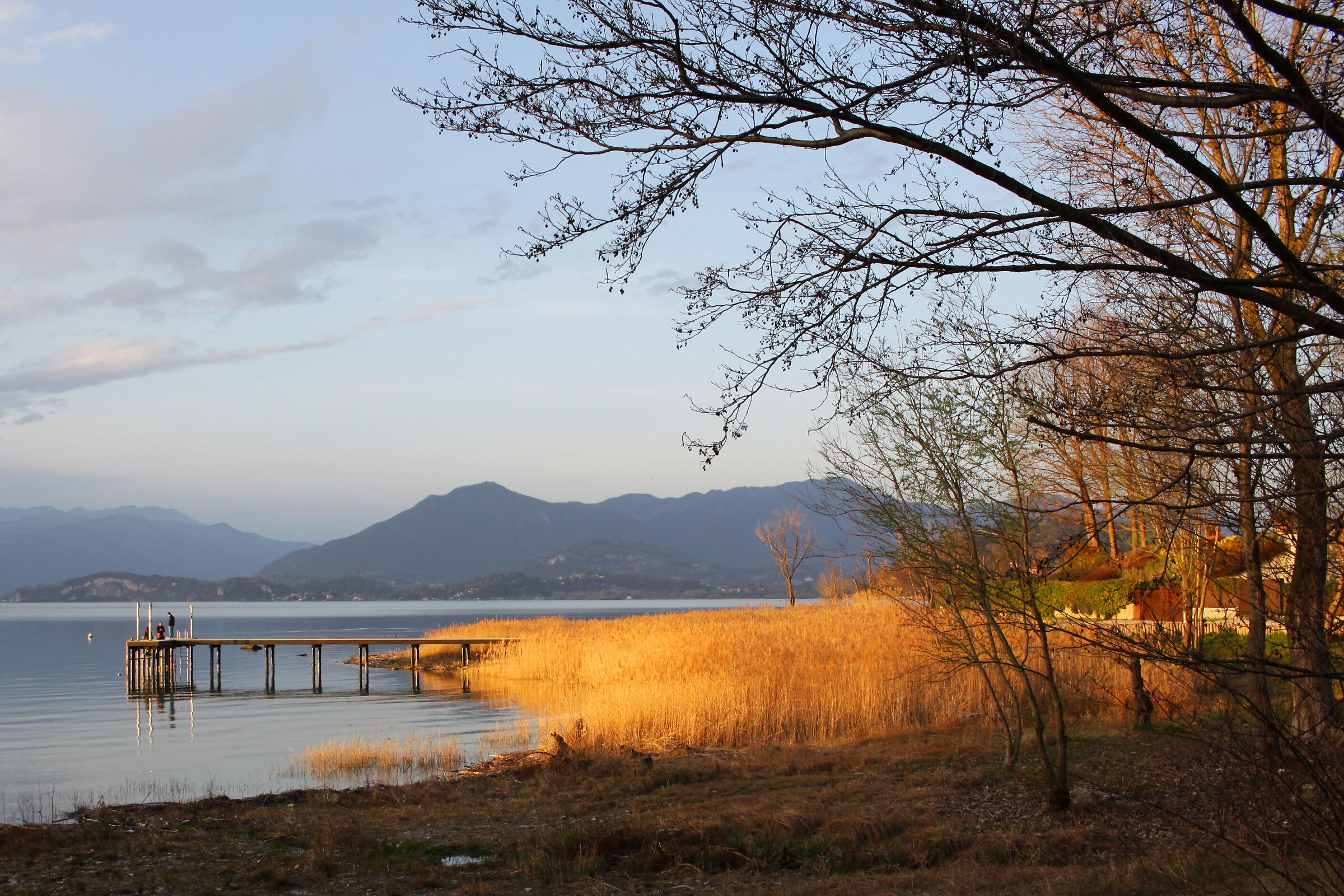 passeggiata all'imbrunire