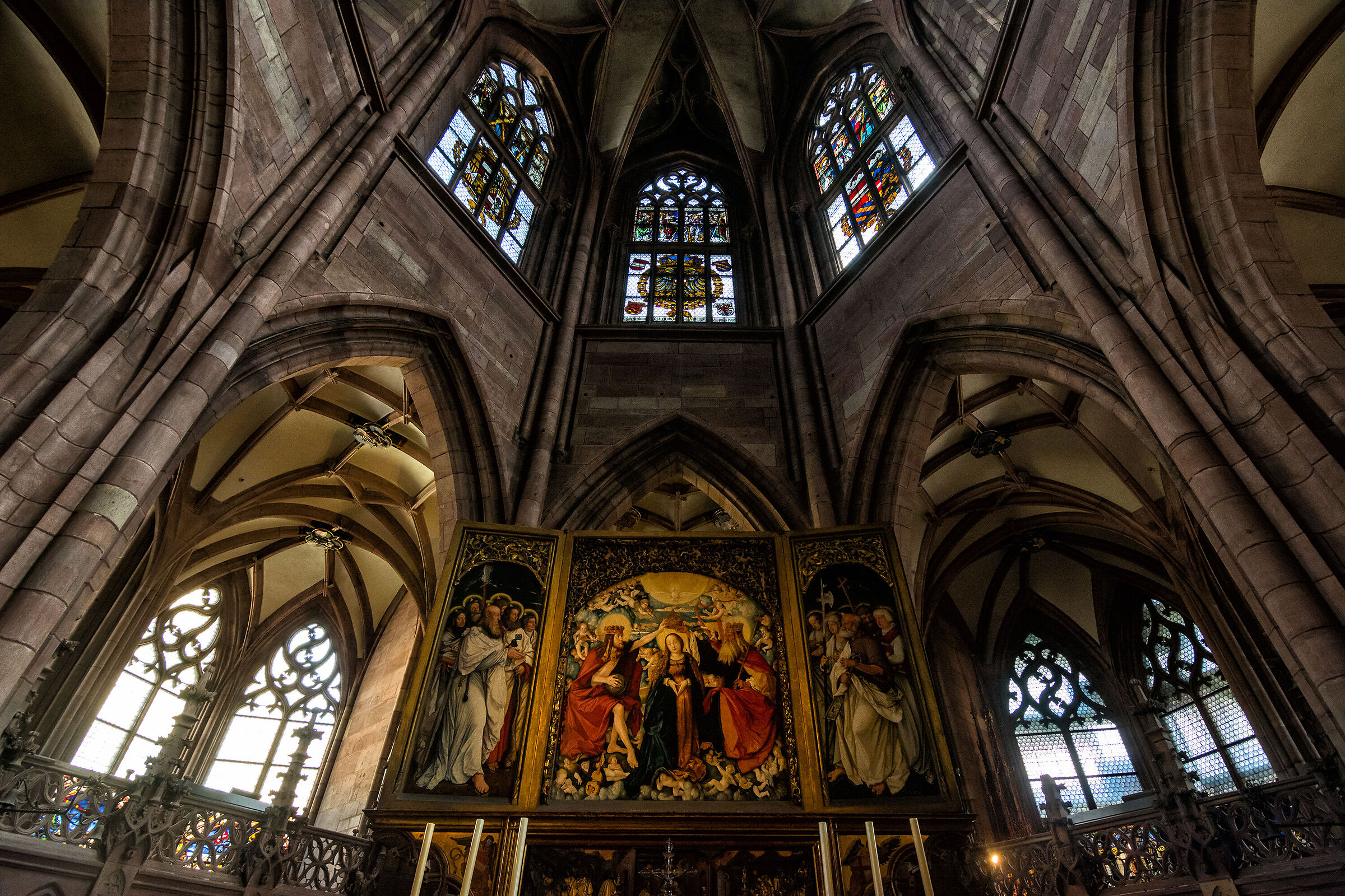 The magnificent apse of Freiburg Cathedral