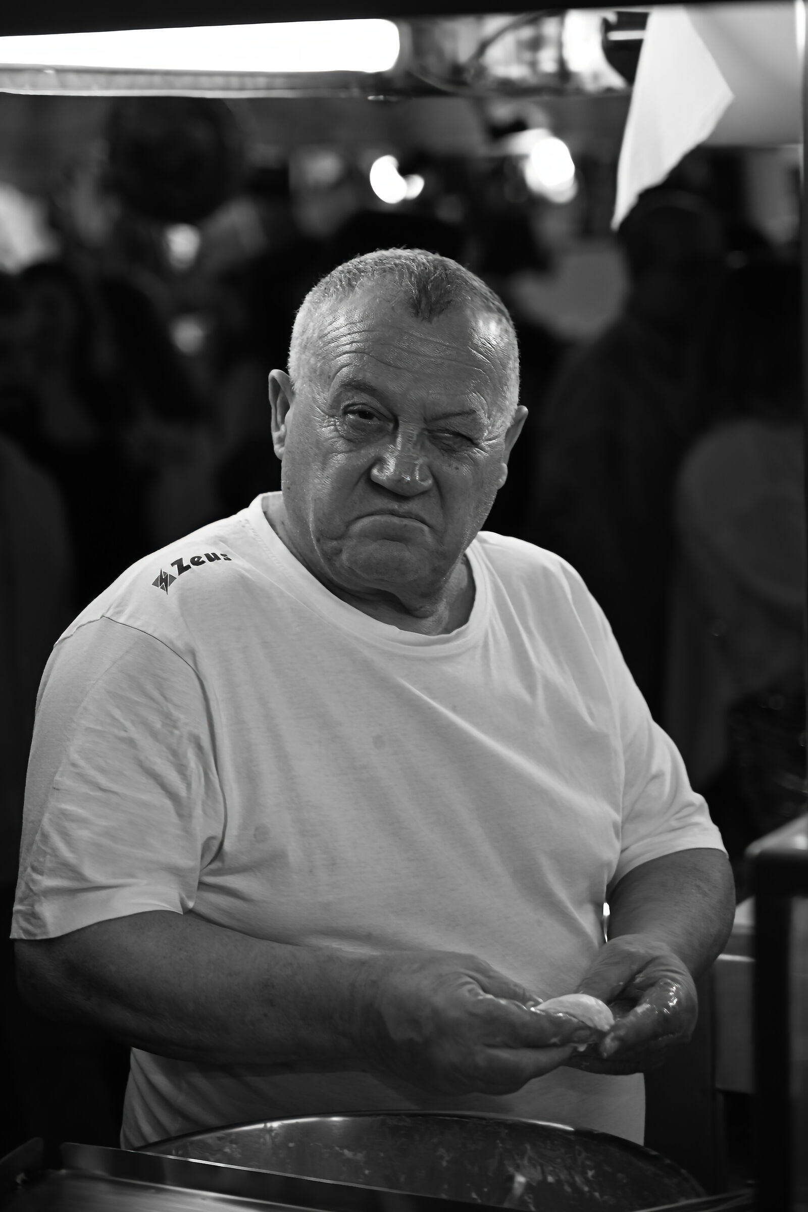 Una pizza fritta da un professionista !!