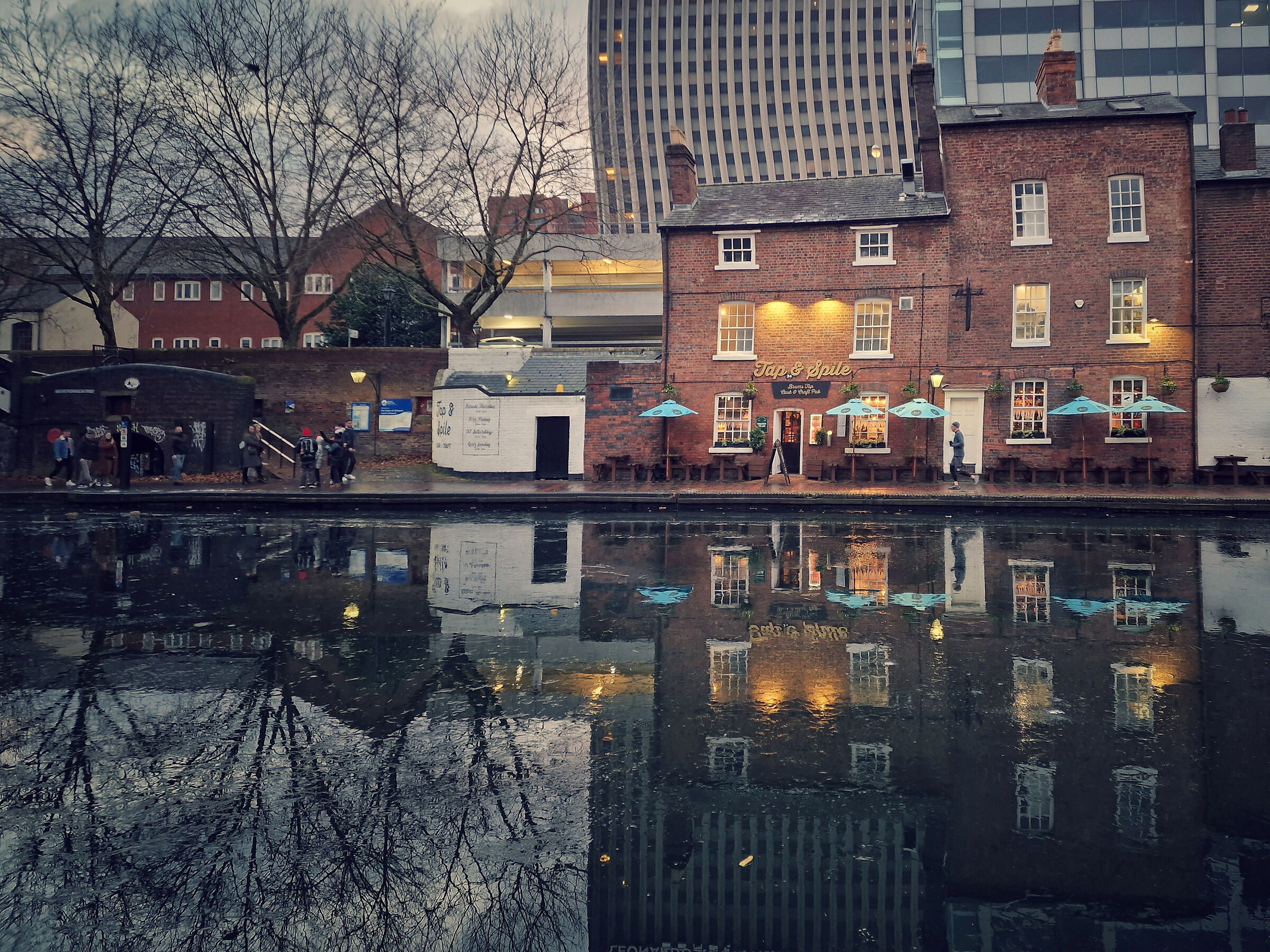 Birmingham, reflections in the center