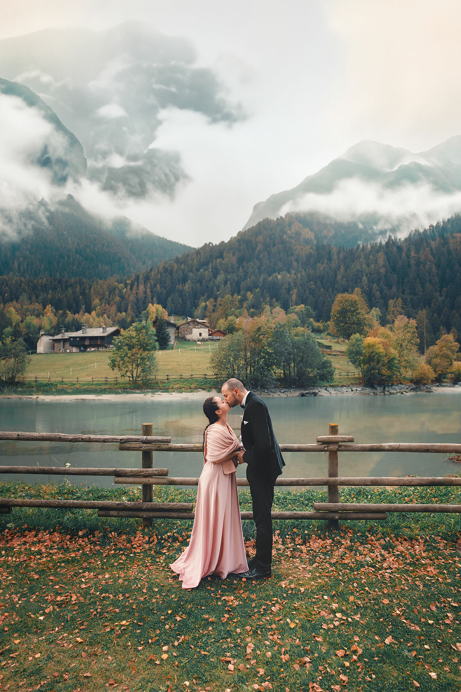 The kiss in the mountains