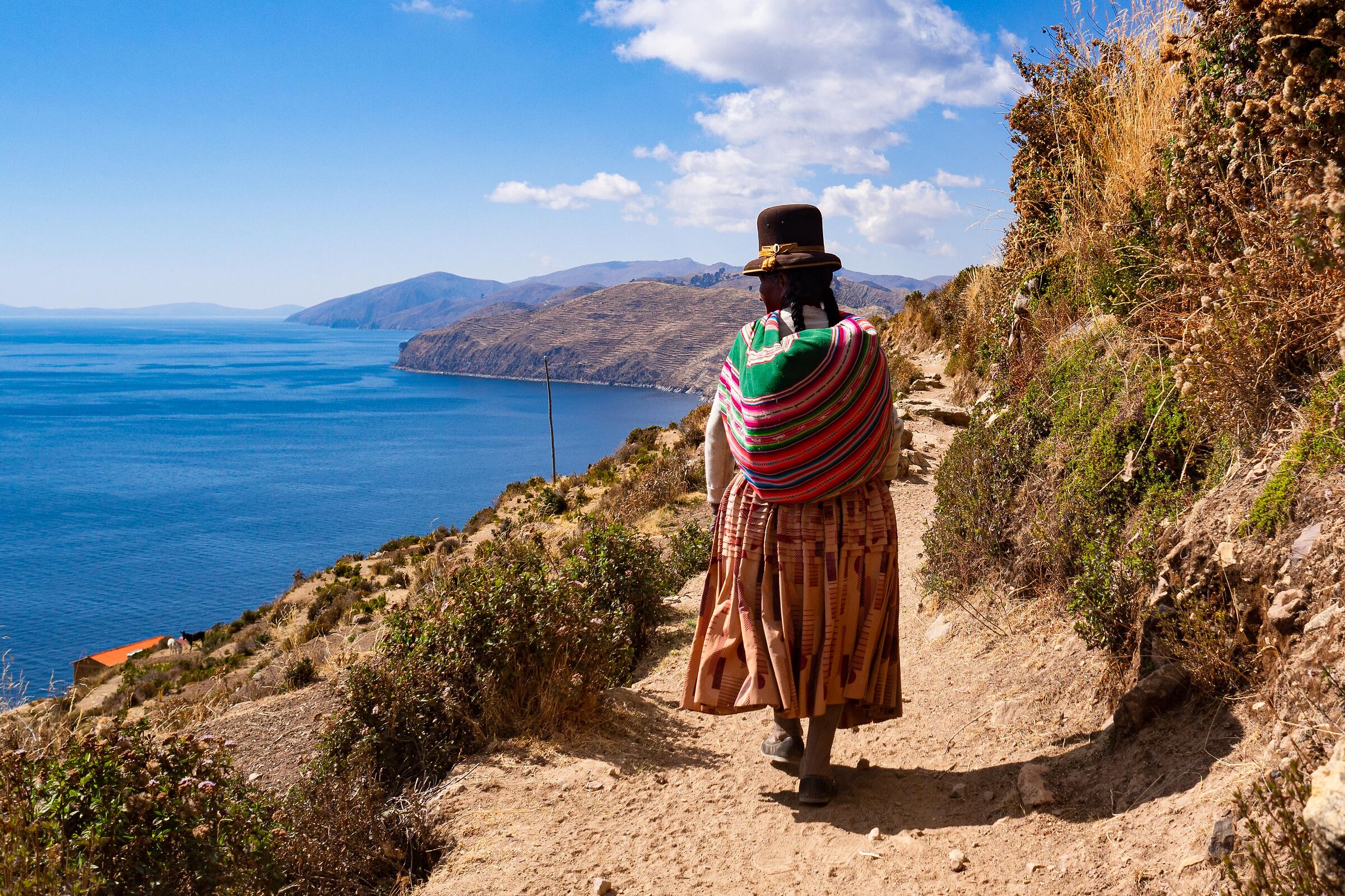 Donna all'Isla del Sol - Lago Titicaca