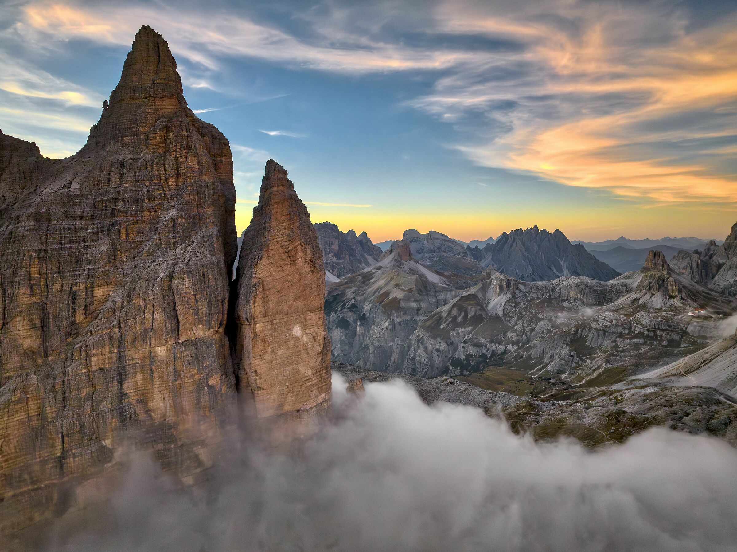 Rifugio Locatelli dalle tre cime