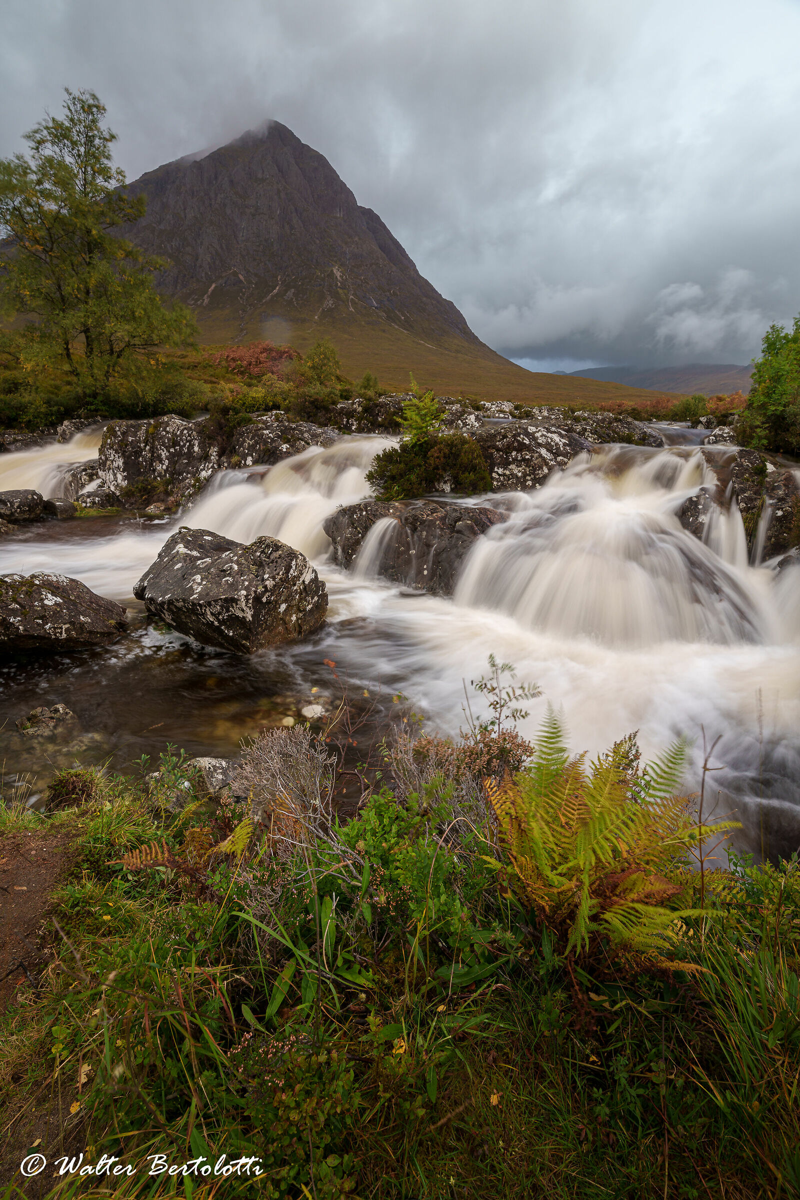 Glen Etive Mor Waterfall