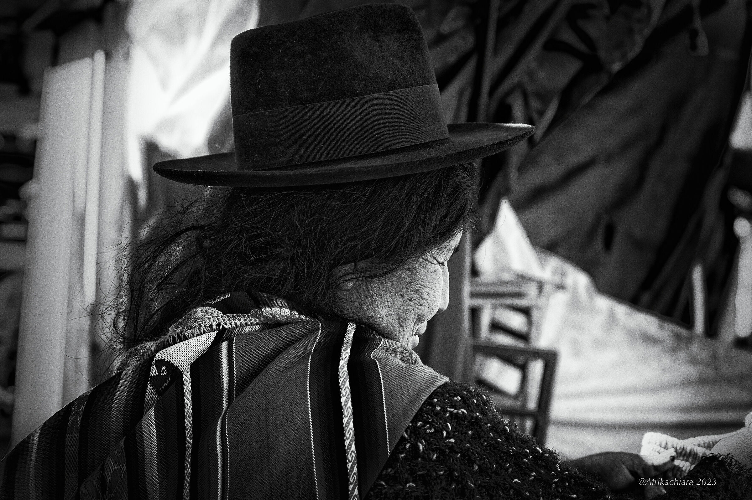 Smiling with difficulty