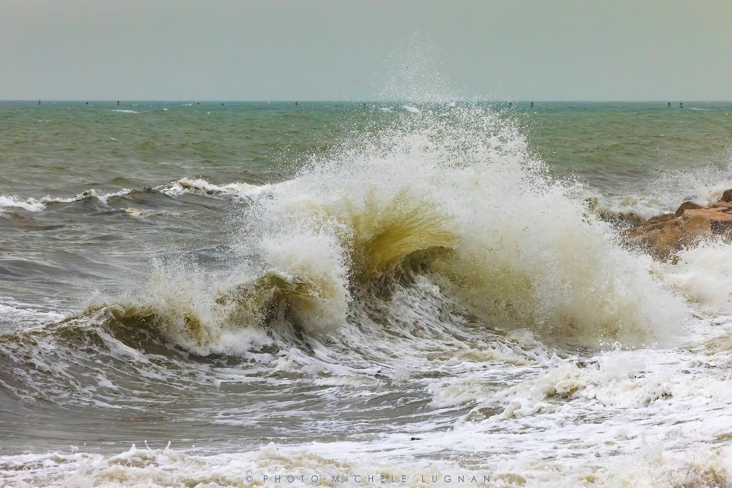 Sirocco in Grado #Vento #Mareggiata #MareInTempesta #