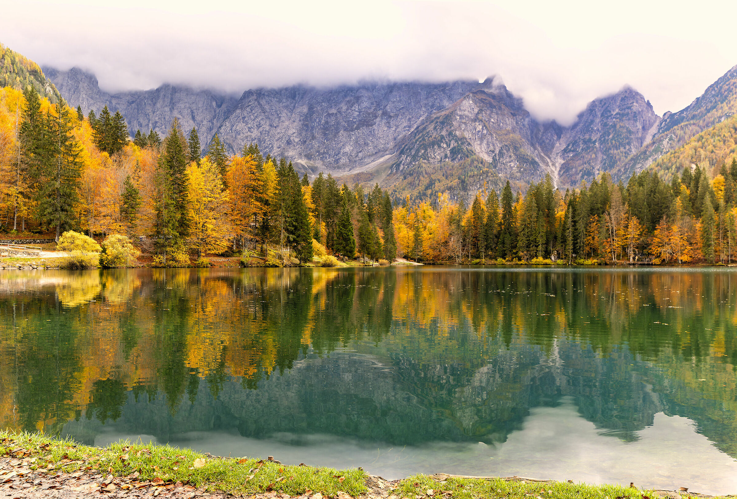 Autumn at Lake Fusine
