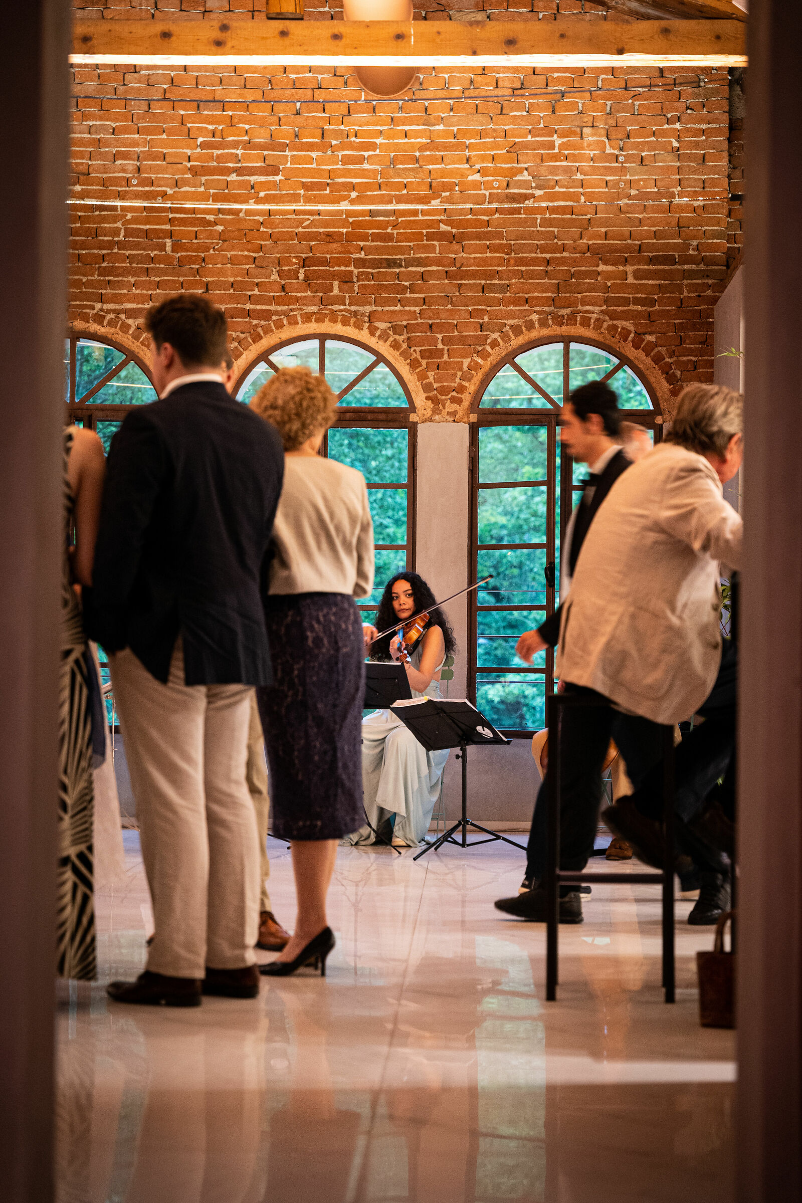 Fiddler at the party