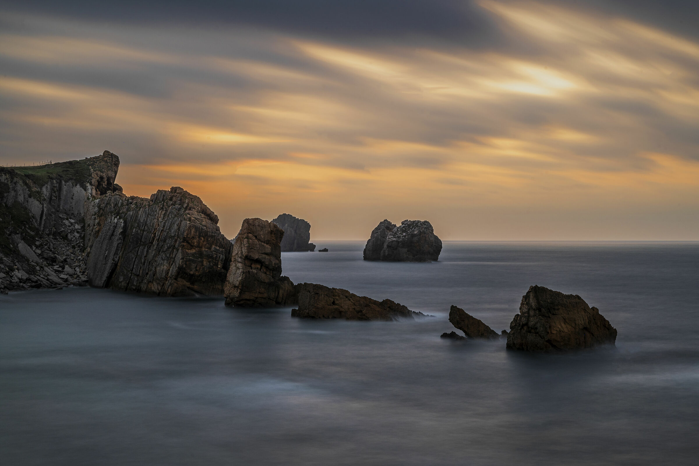 Tramonto in Cantabria