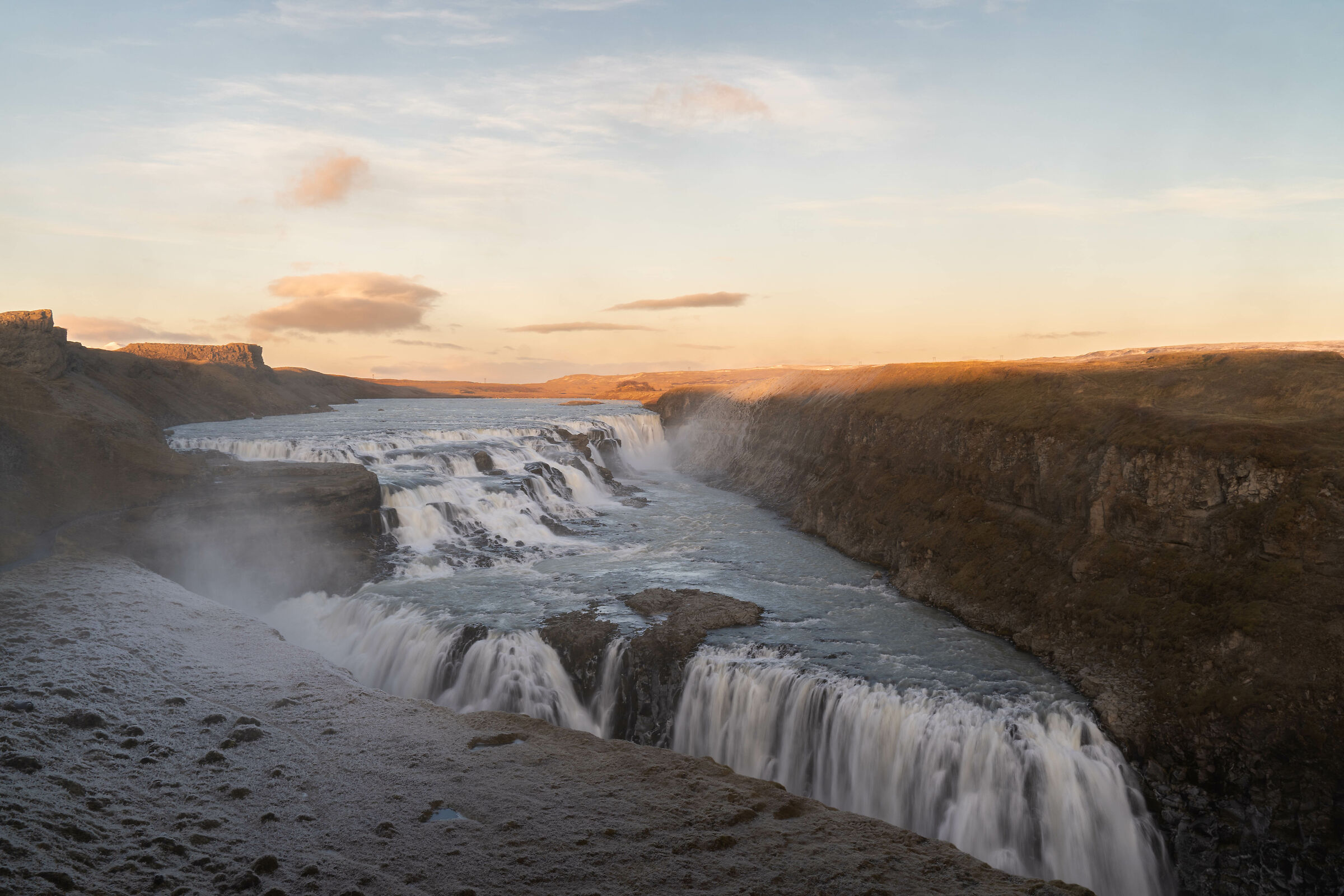 Gullfoss golden hour