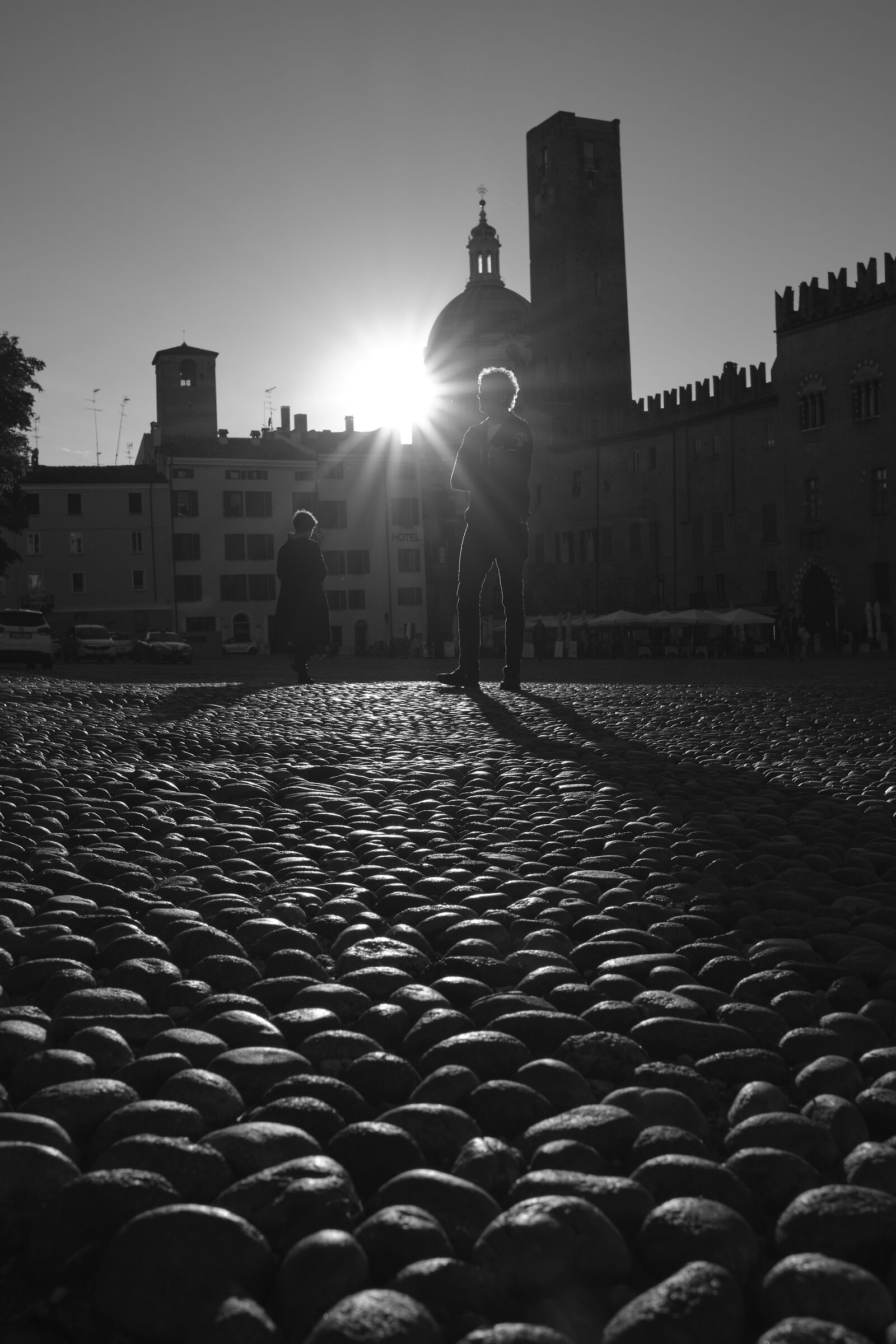 silhouette in Mantova