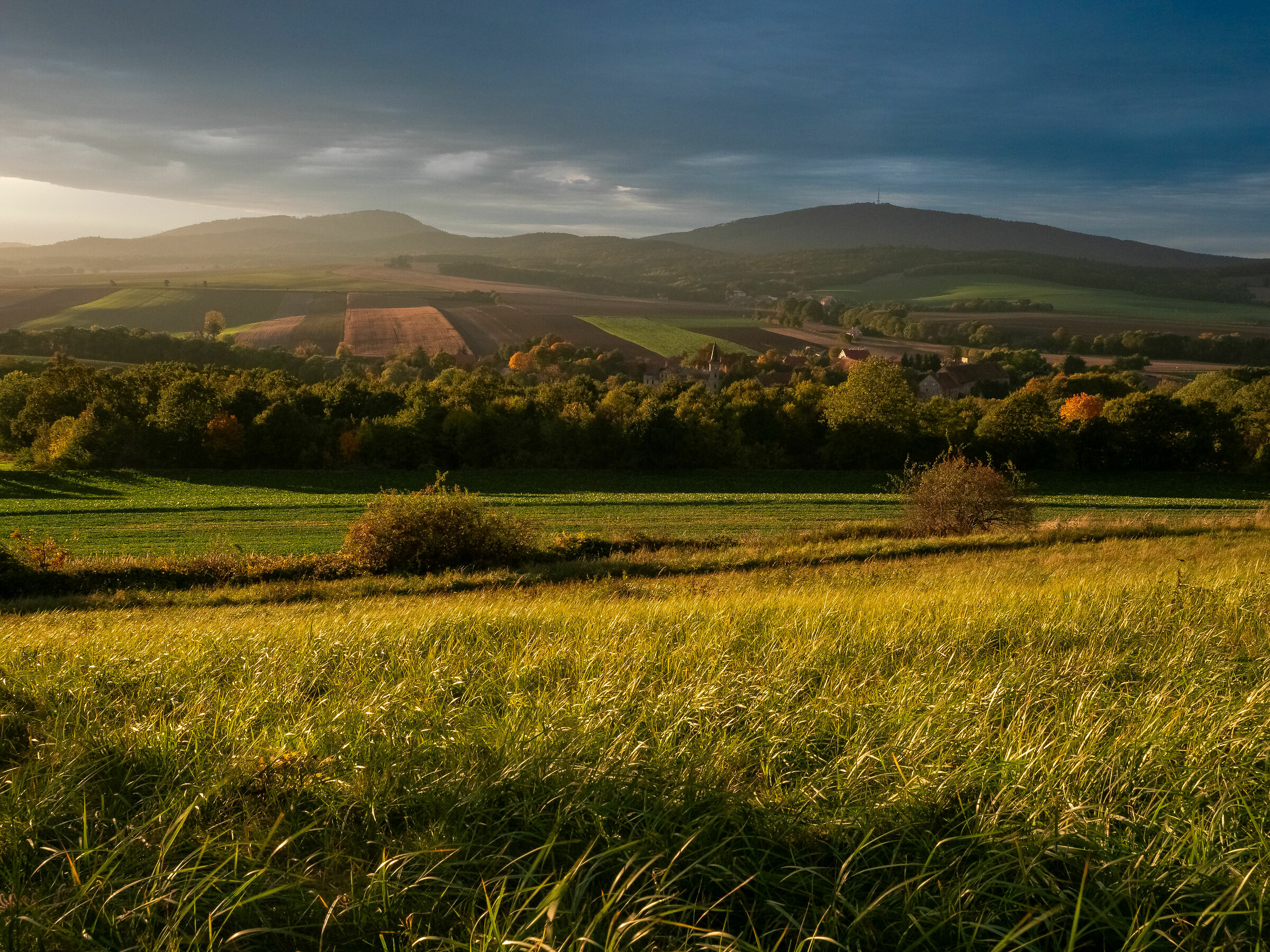 La vista orientale alla fine della giornata