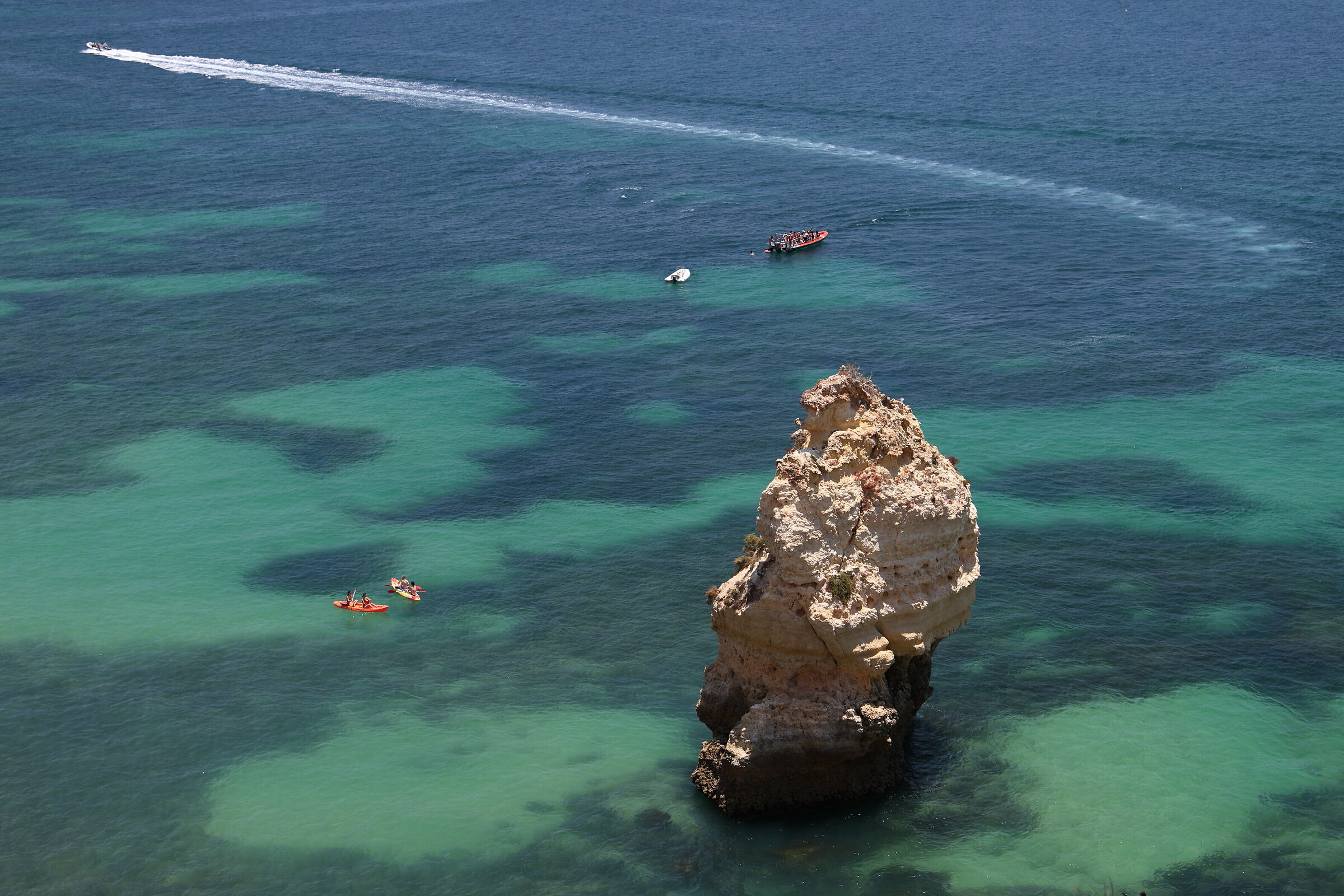 Coastline near Marinha Beach