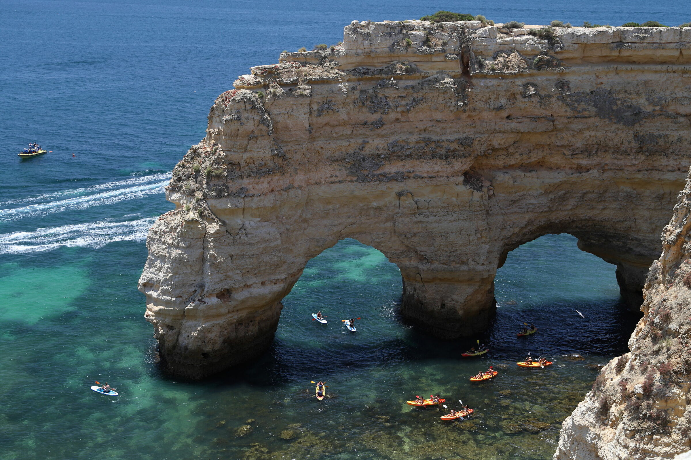 Coastline near Marinha Beach