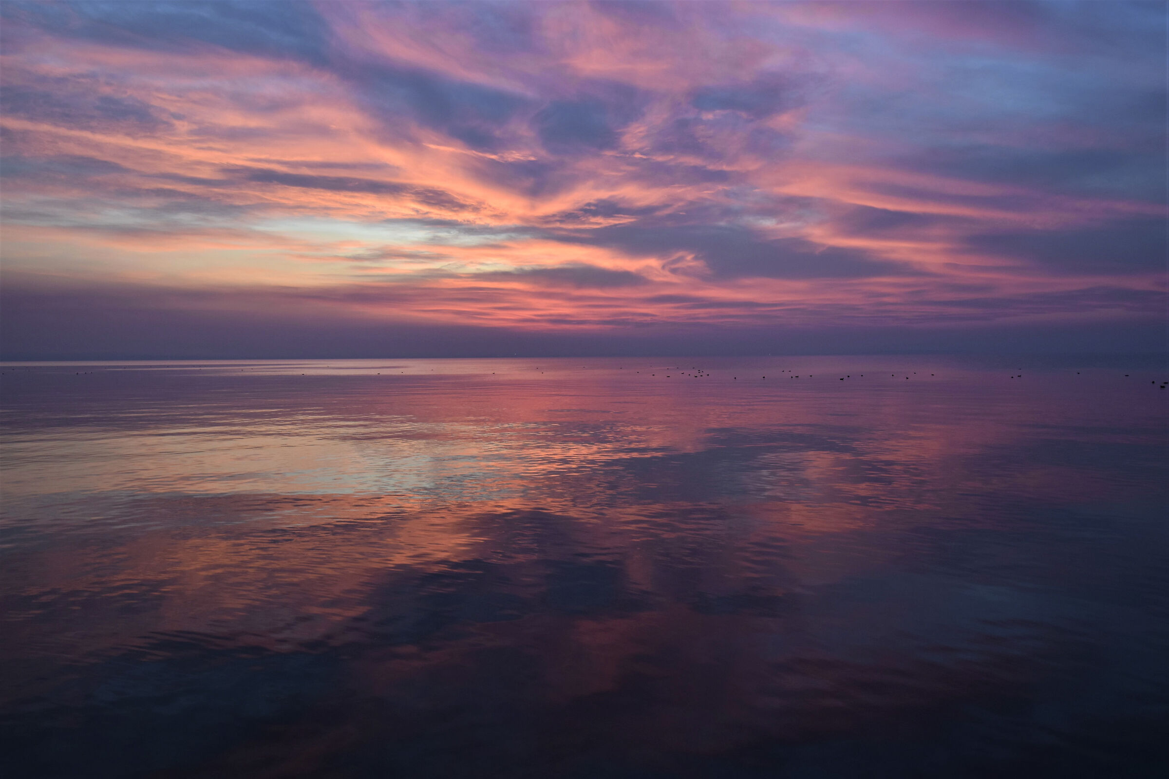 A watercolor sunset...