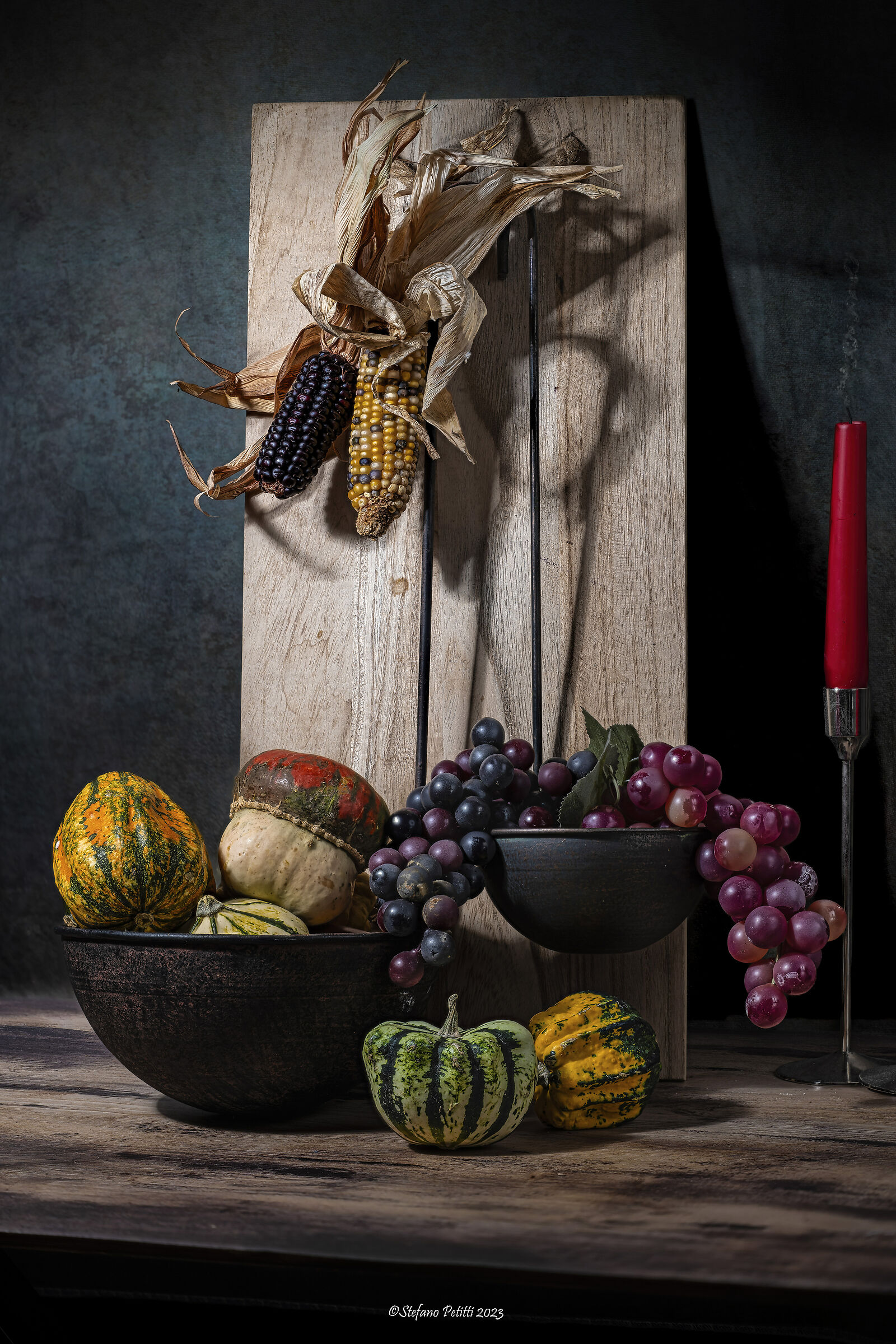 On the table in the cellar