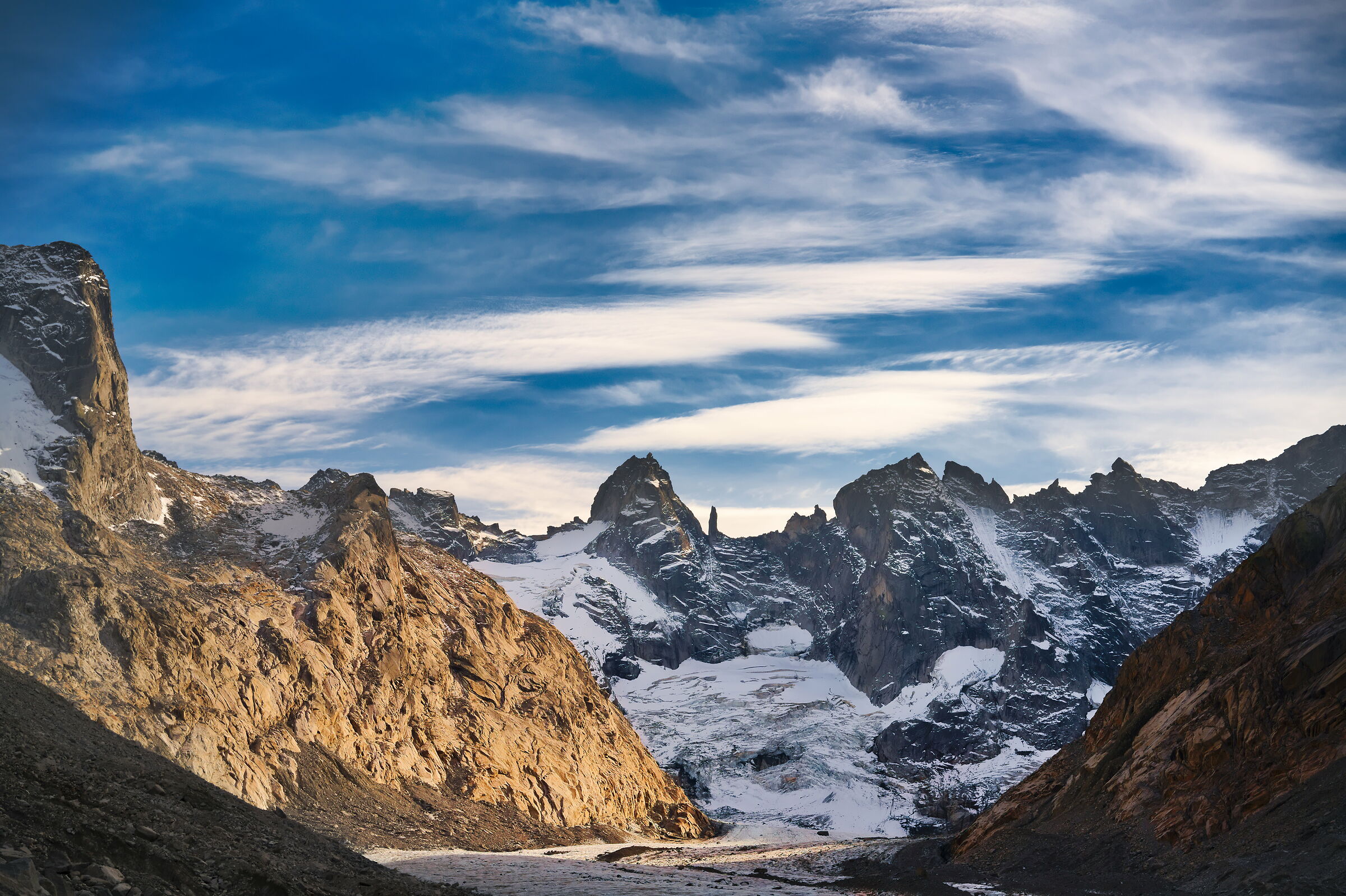 Majestic and dying alpine glacier