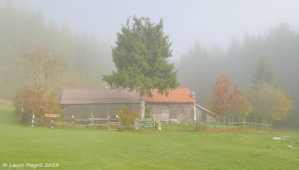 Ai Pich Village shrouded in fog