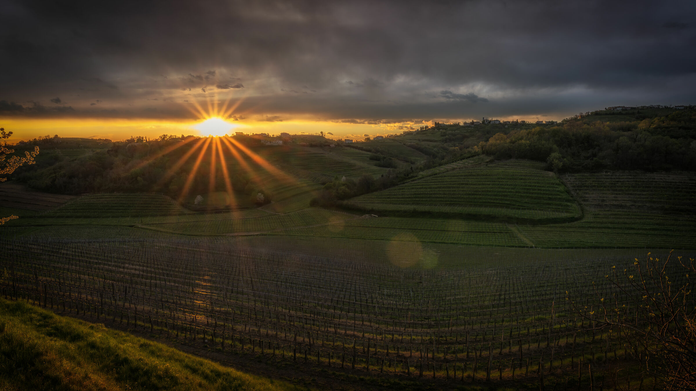 Sunset over Collio