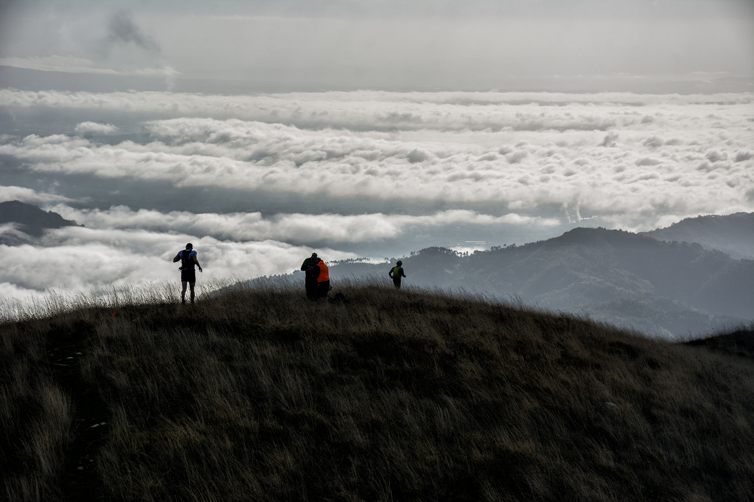 Running above the clouds