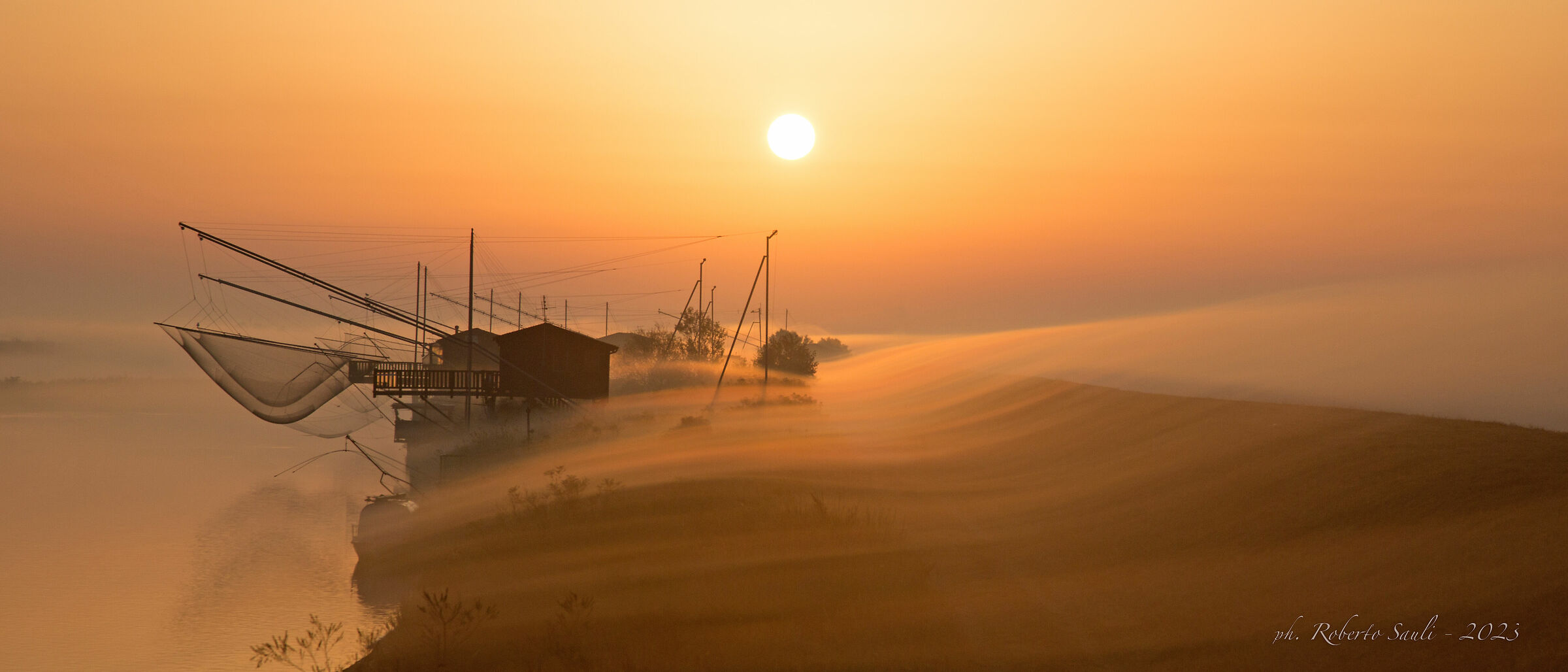 Sunrise on the Reno River, Ravenna