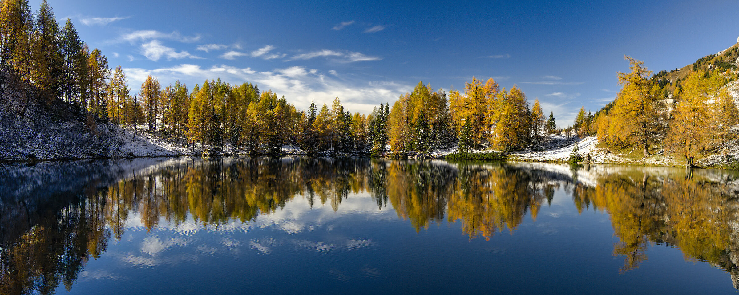 Panoramic view of the Bordaglia lake