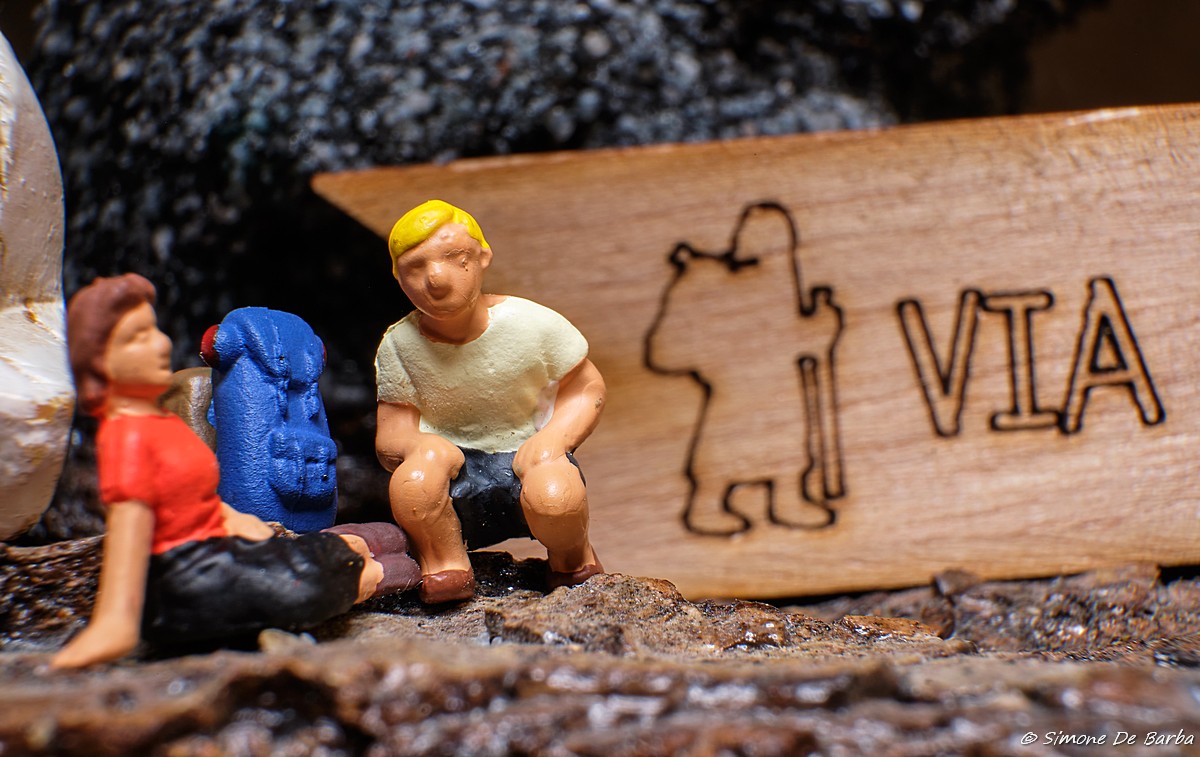 Camminatori sulla Via Francigena