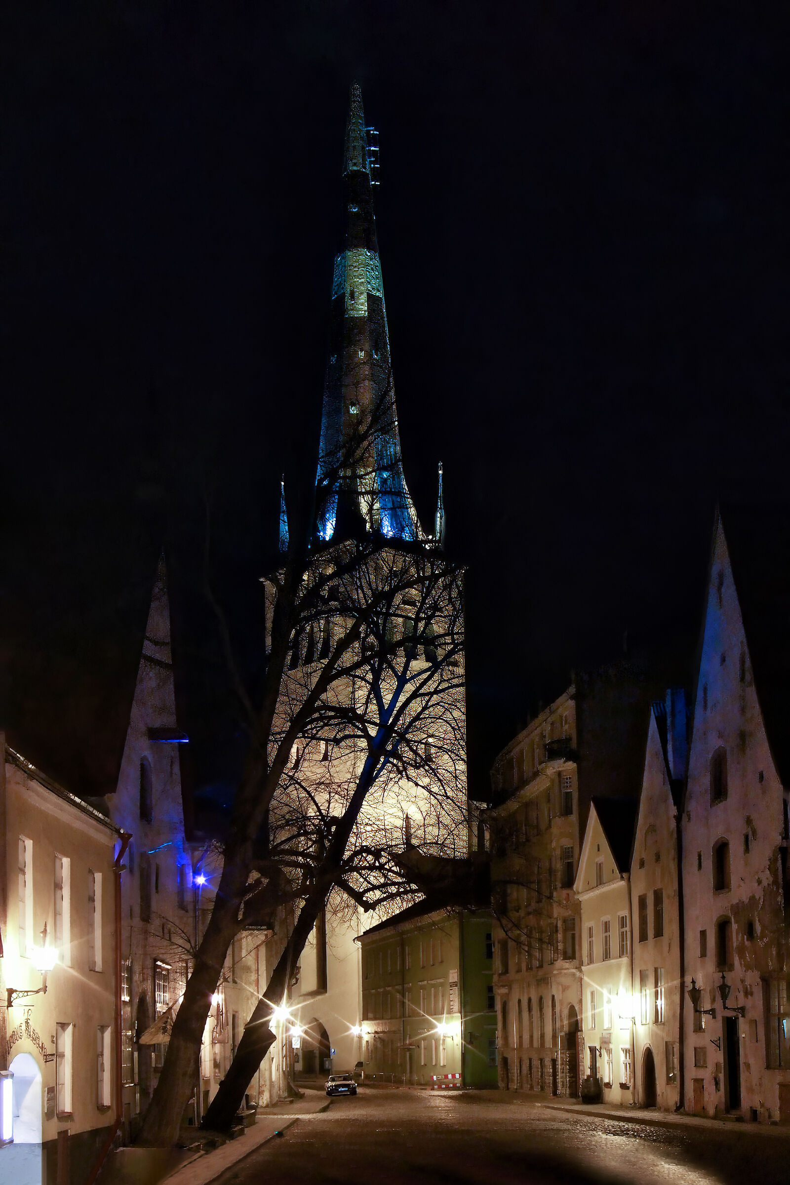The bell tower of Tallinn (Estonia)