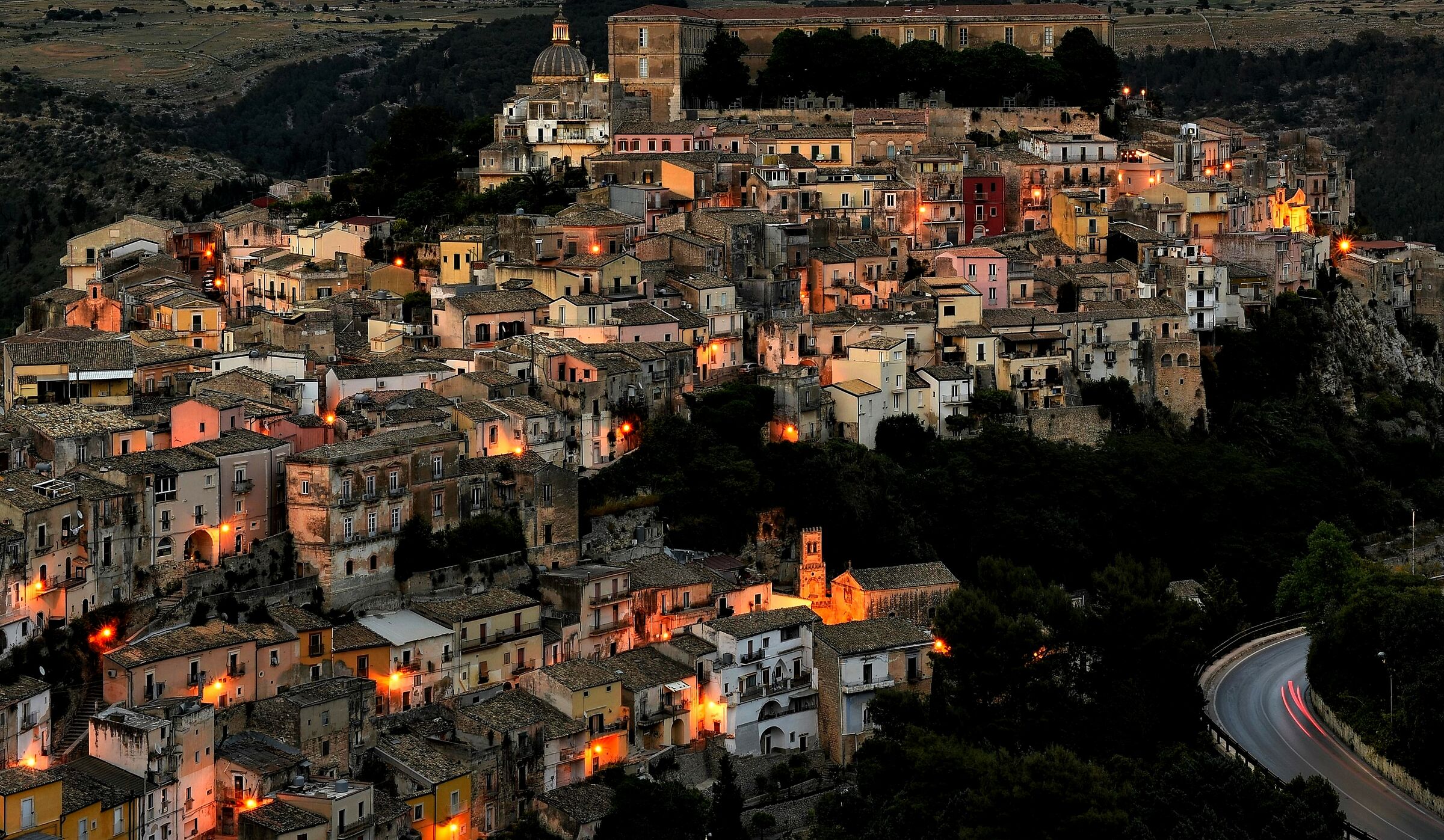 Ibla at dusk