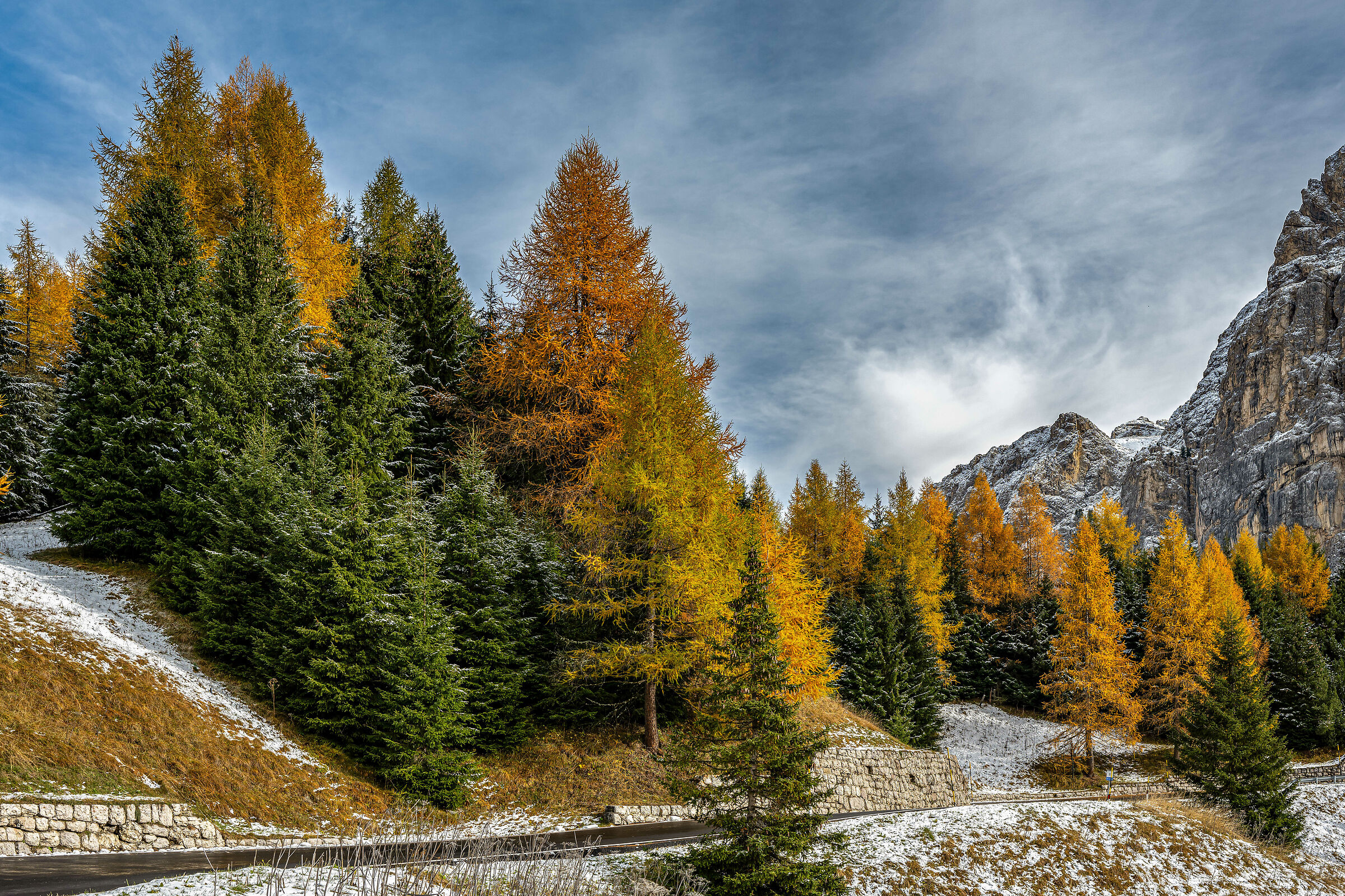 Andando verso Passo Gardena