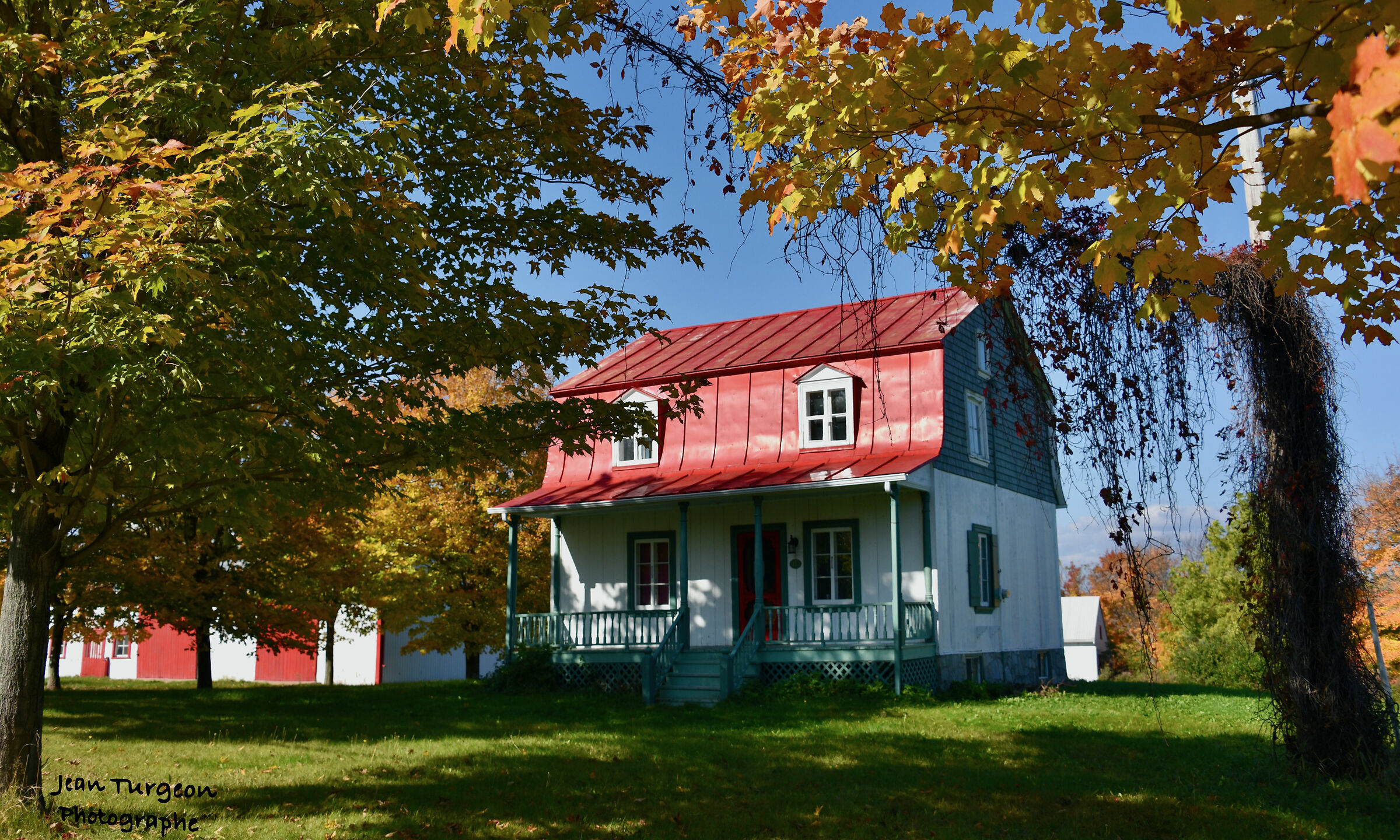 stunning country house with bright colors