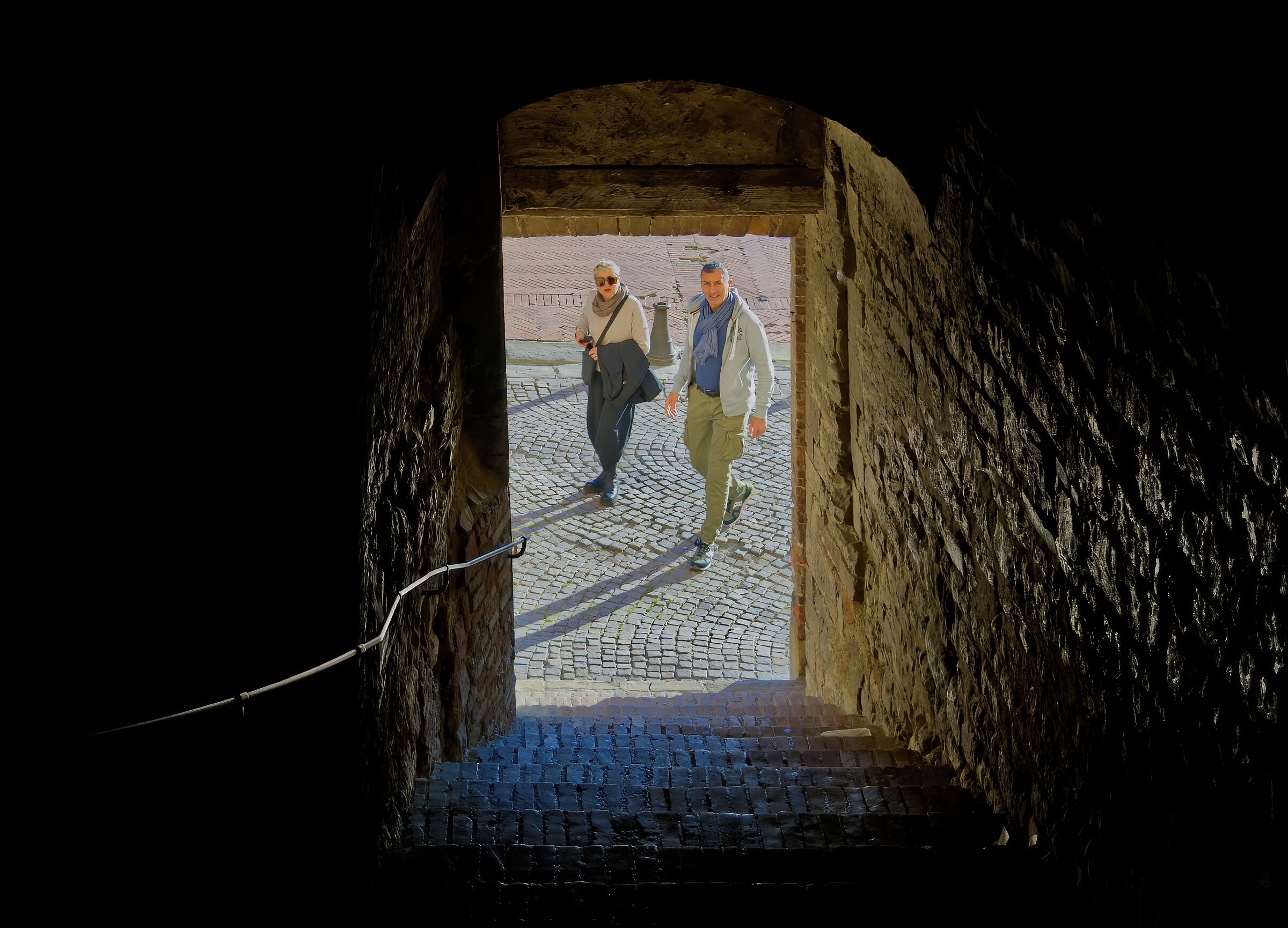 The outlet on Piazza Grande in Gubbio