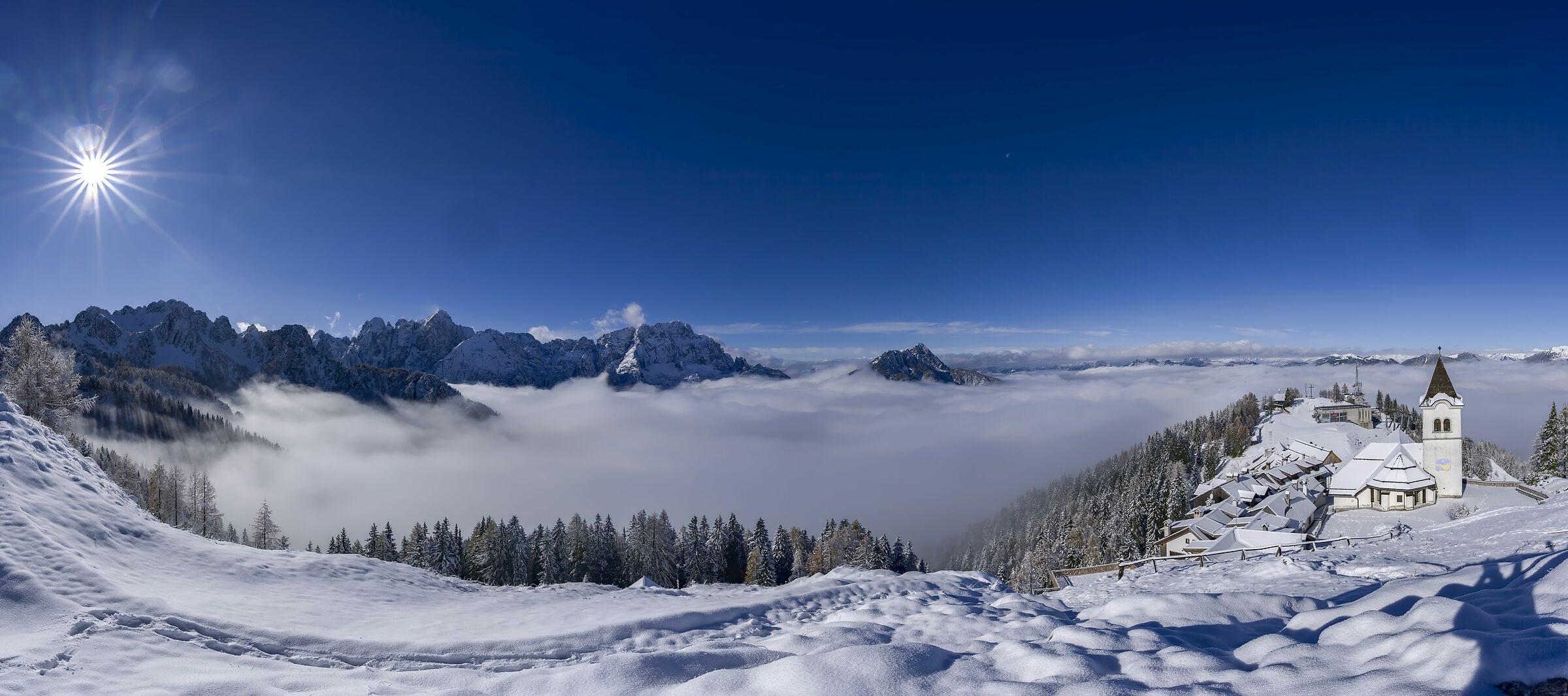 Panoramica dal M.te Lussari 04/11/2023