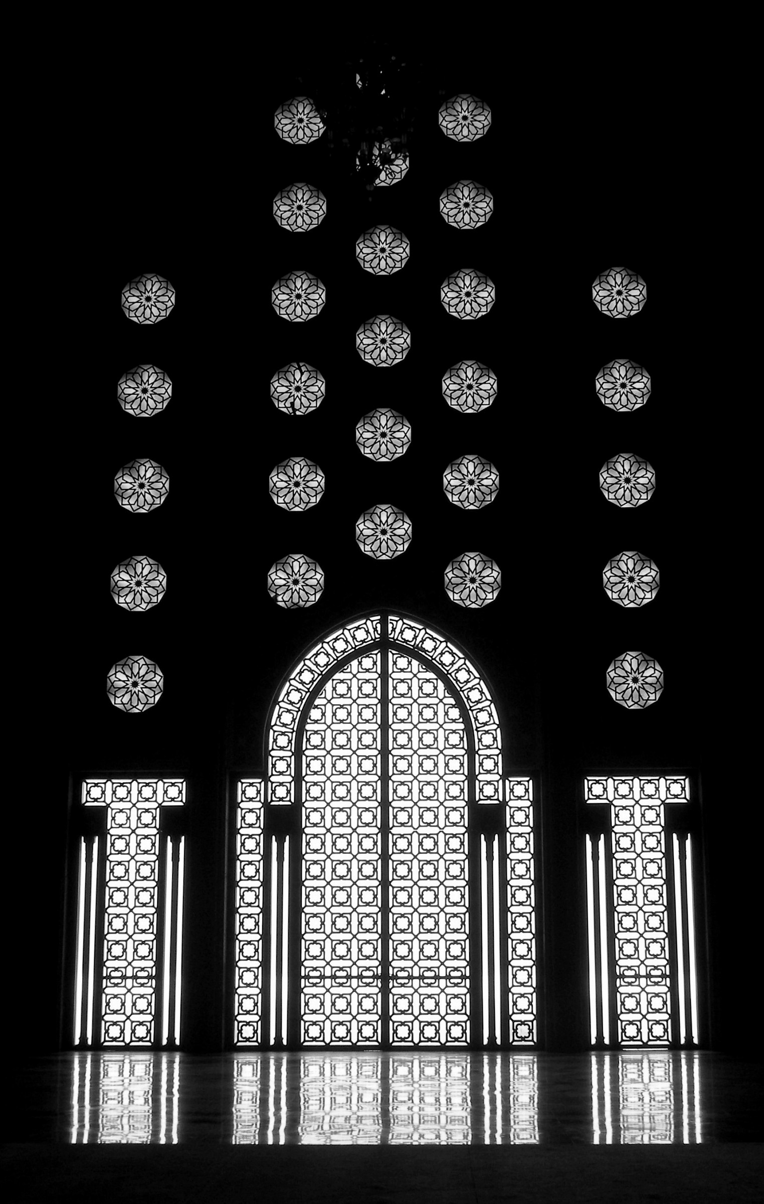 Brightly decorated in mosque