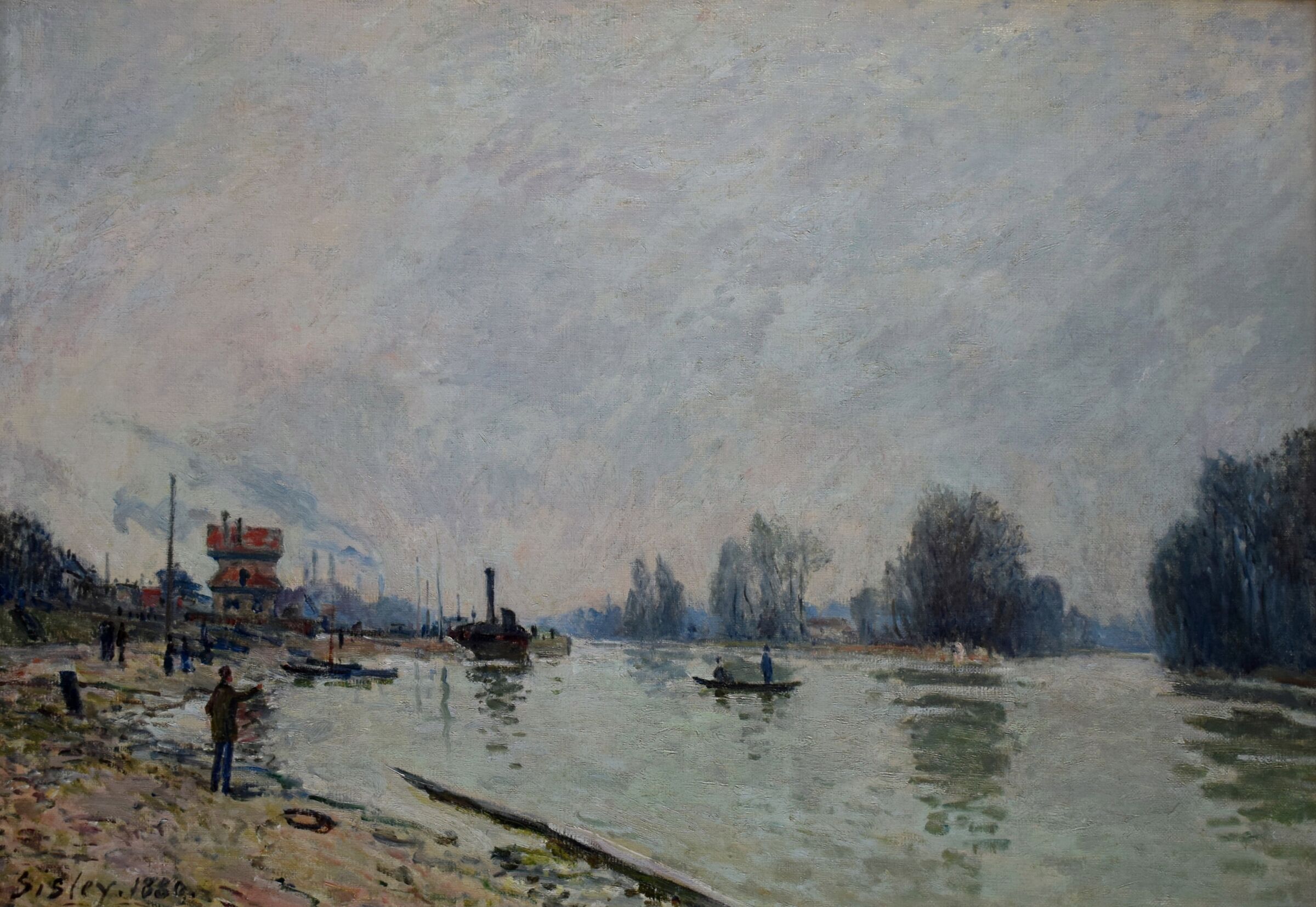 Alfred Sisley "La Senna a Suresnes" 1880