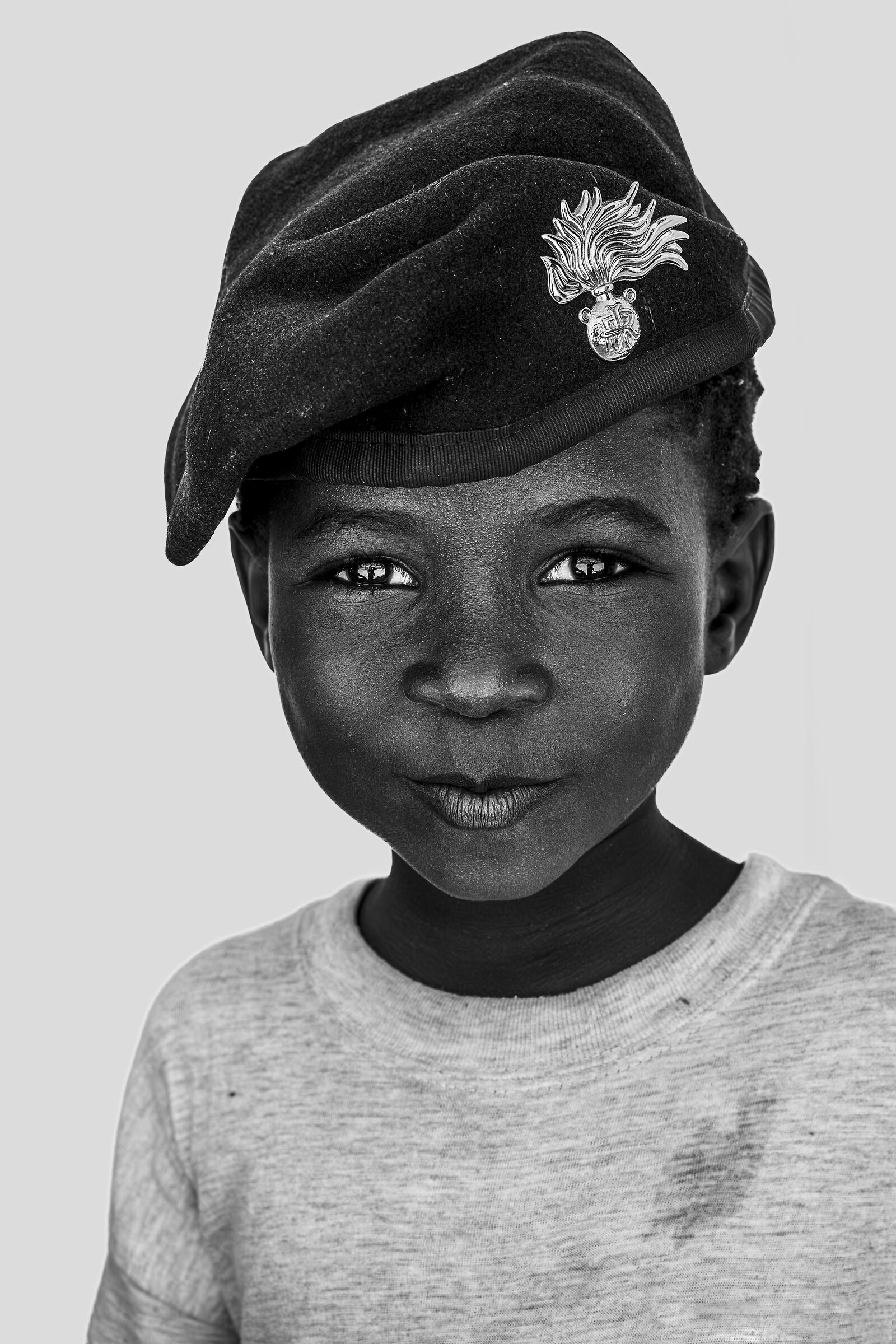Little girl with beret