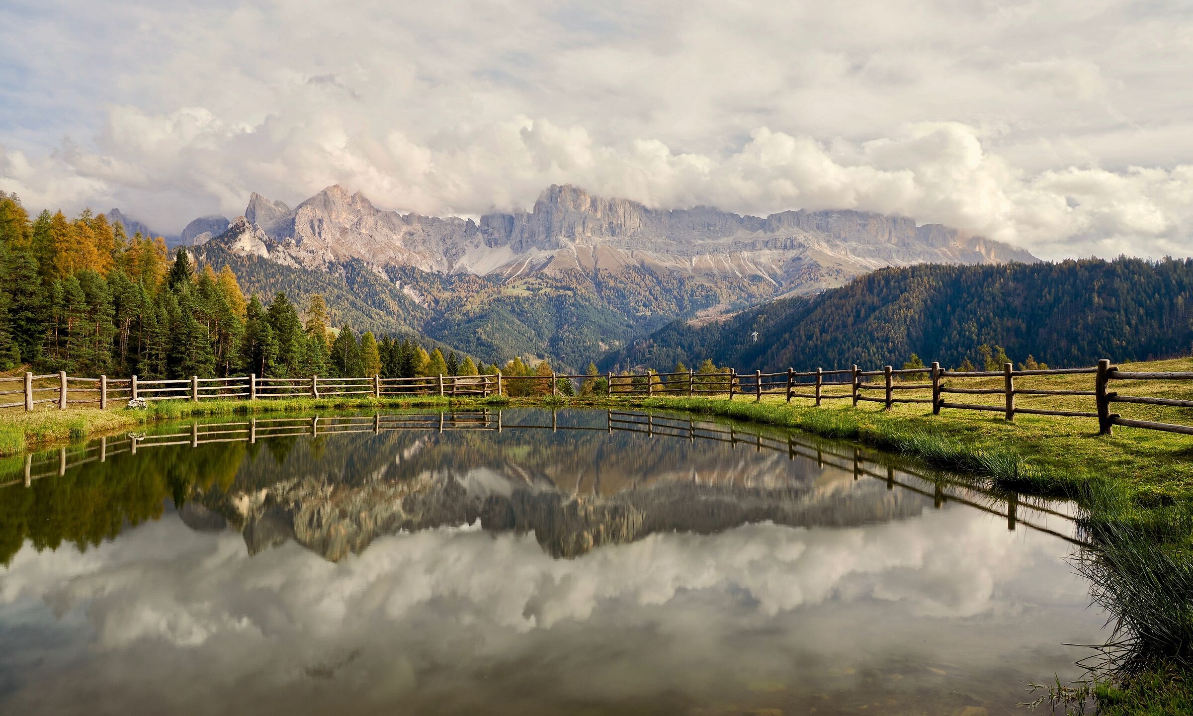 The Rosengarten in the mirror..