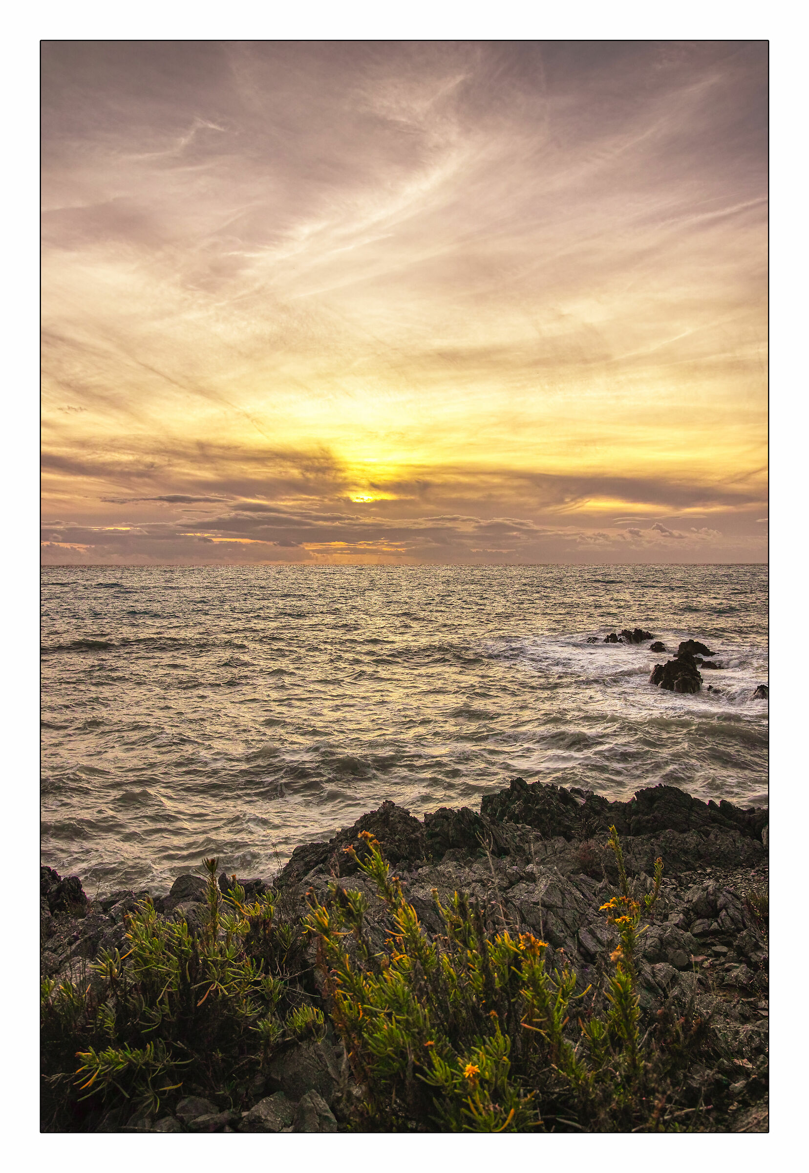 Scalea, scogli di Lajnella al tramonto #2