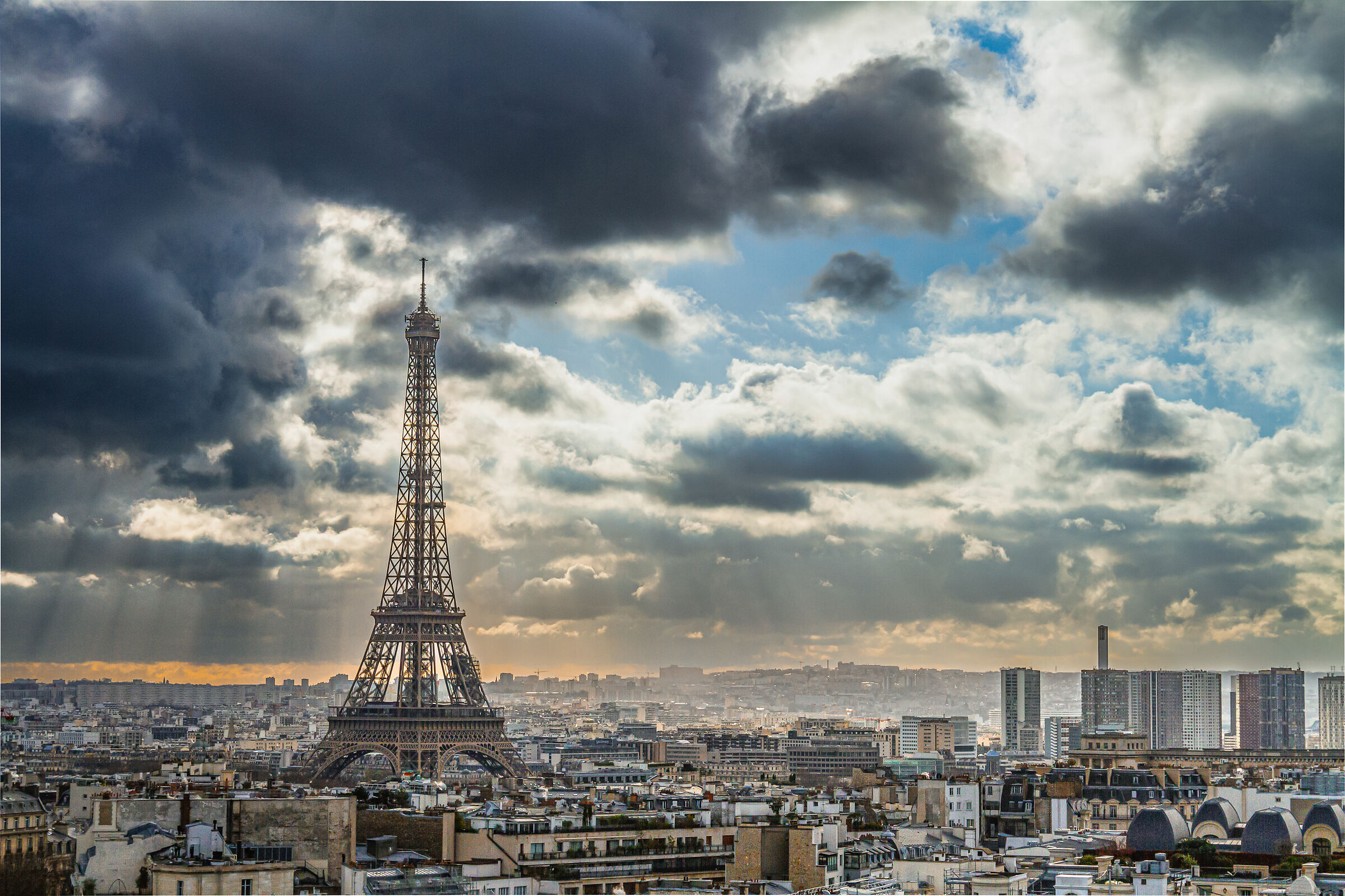 View from the Arc de Triomphe Paris