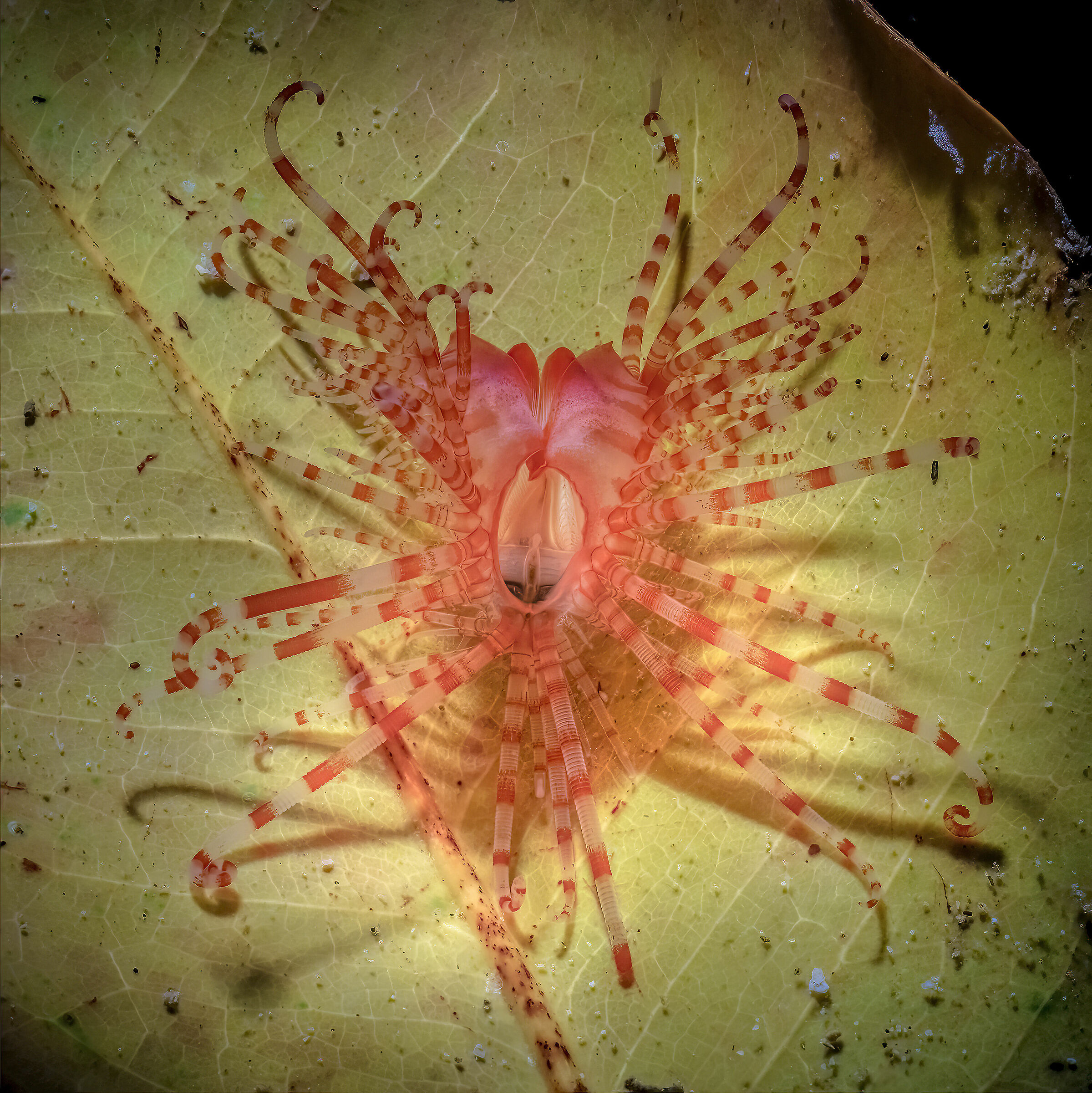Limaria fragilis , the flame shell