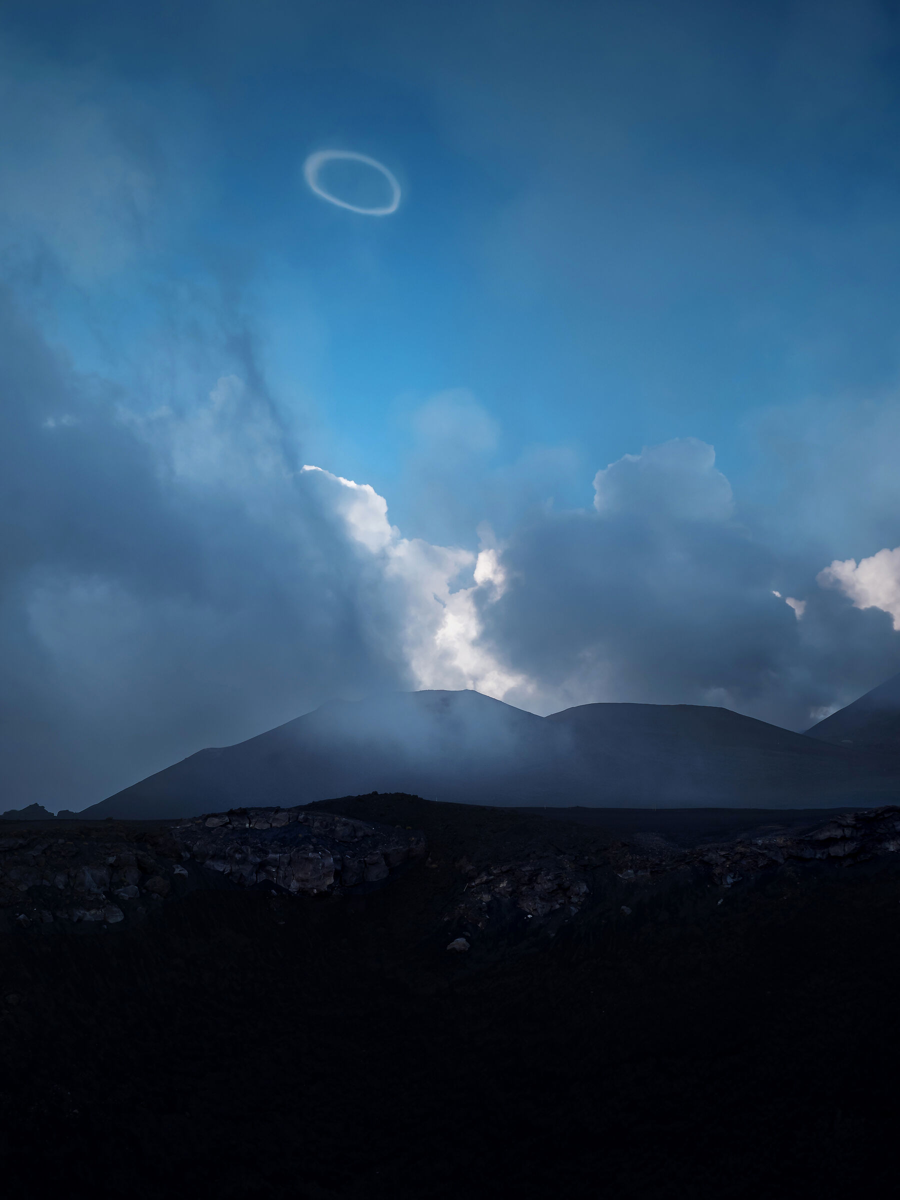 Anello di fumo dall'Etna - ottobre 23