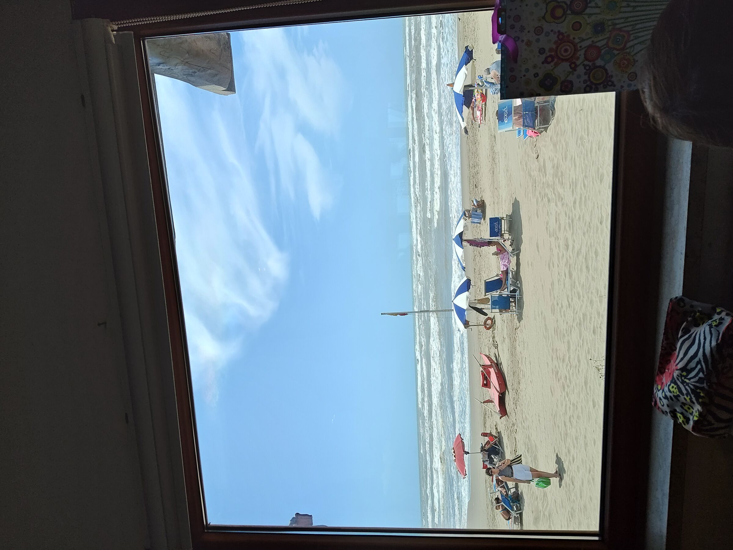 A window on the beach