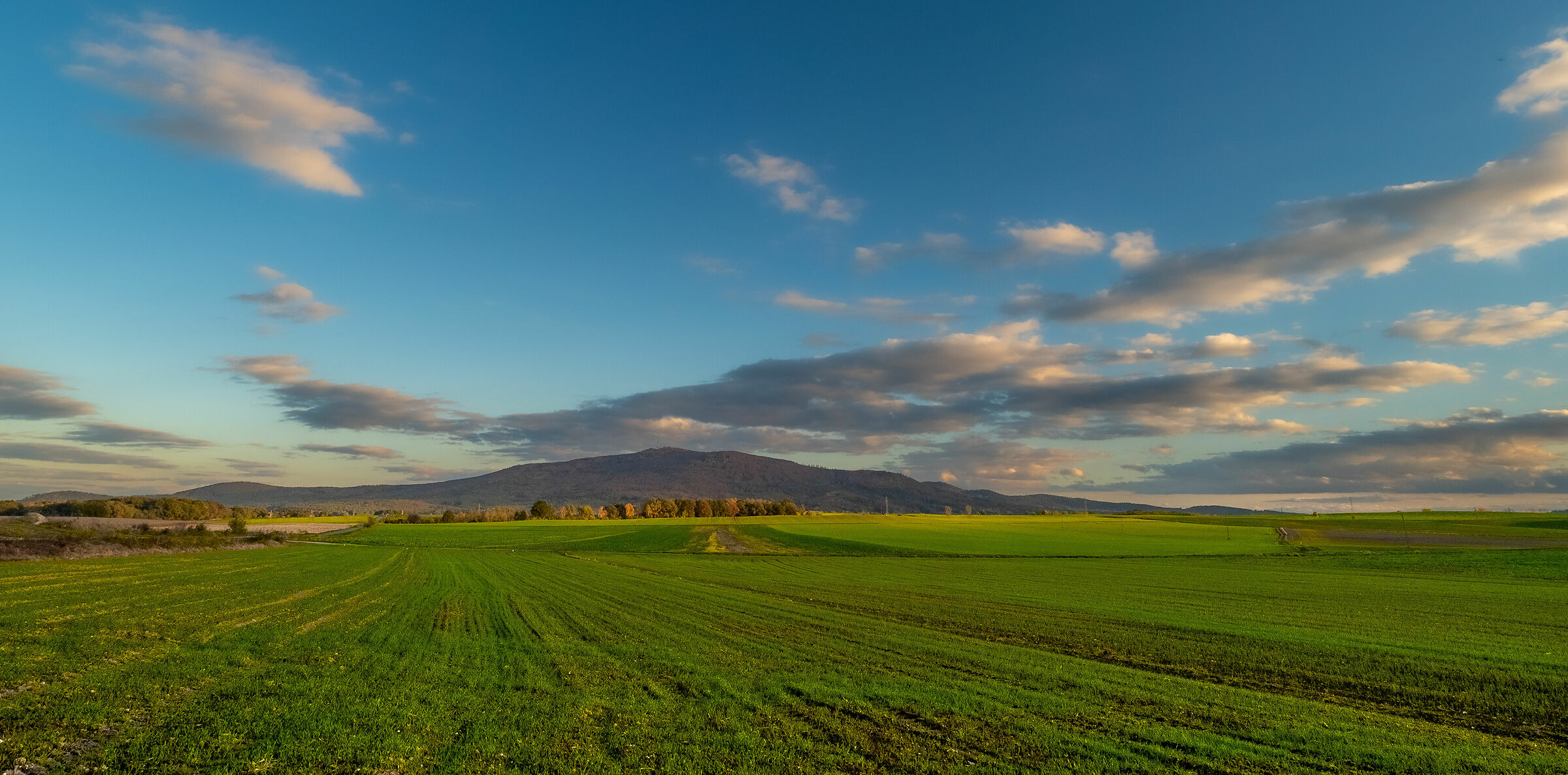 Il lato ovest del monte Sleza
