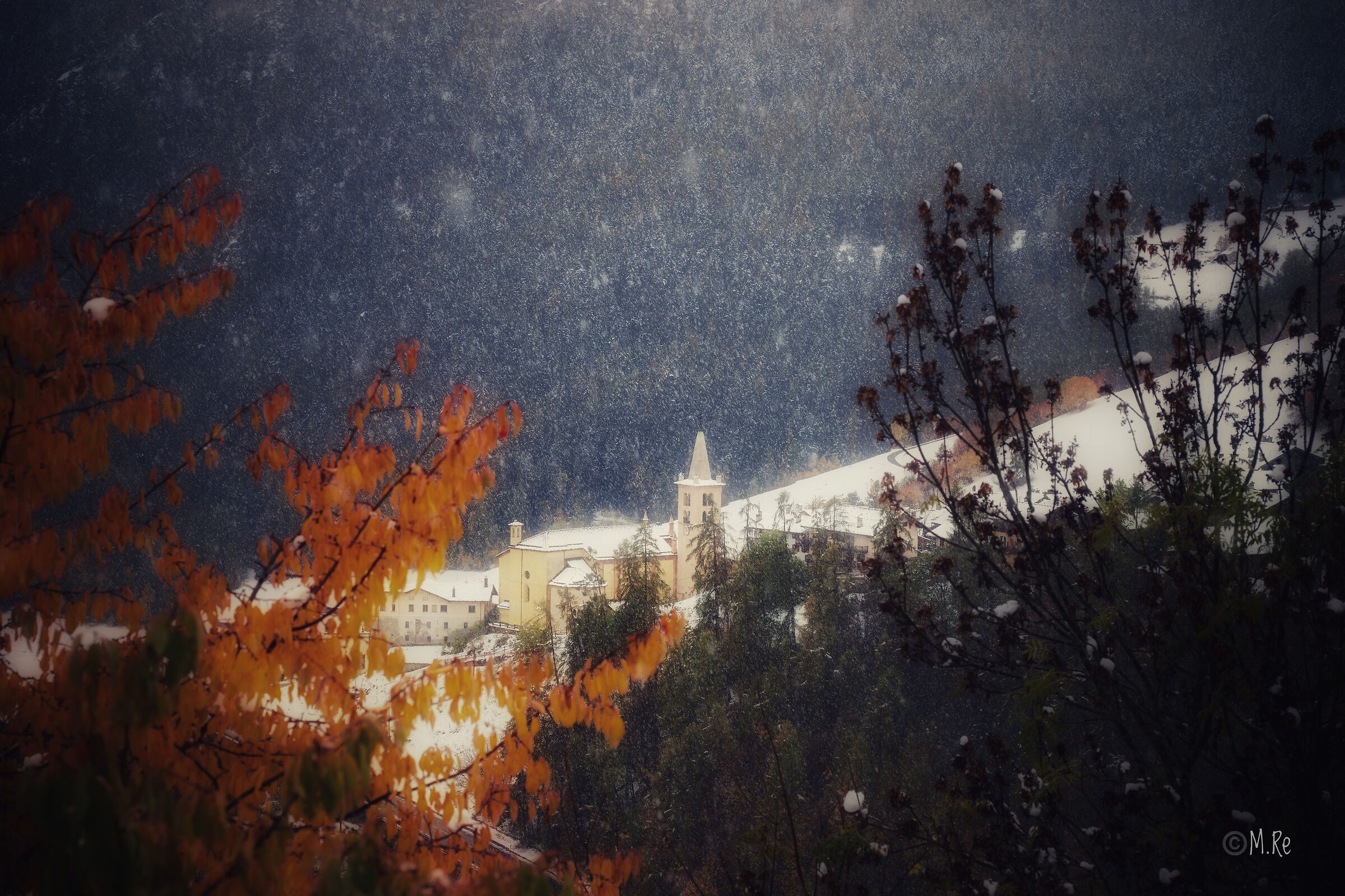 Torgnon sotto la neve