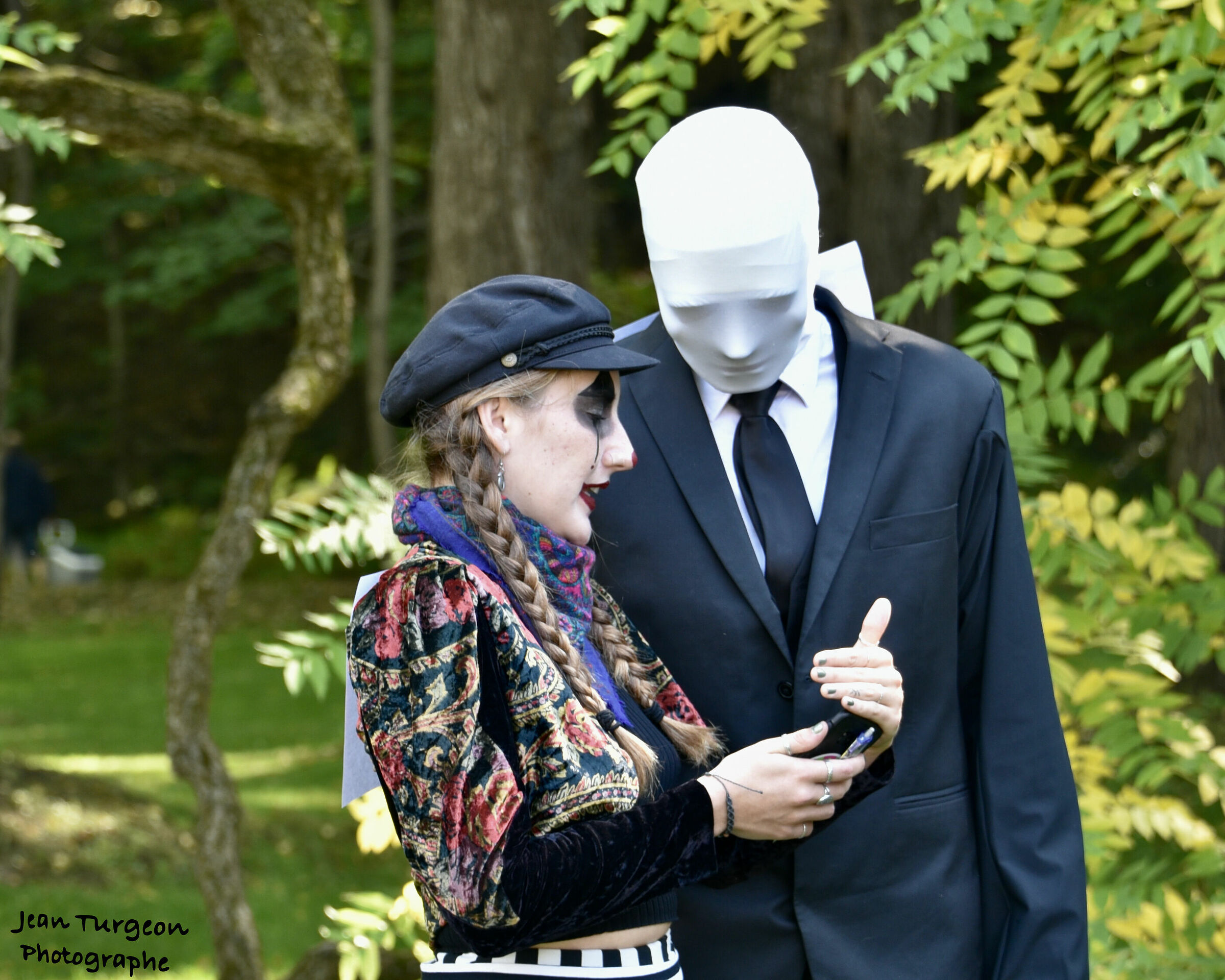 The invisible man in a show