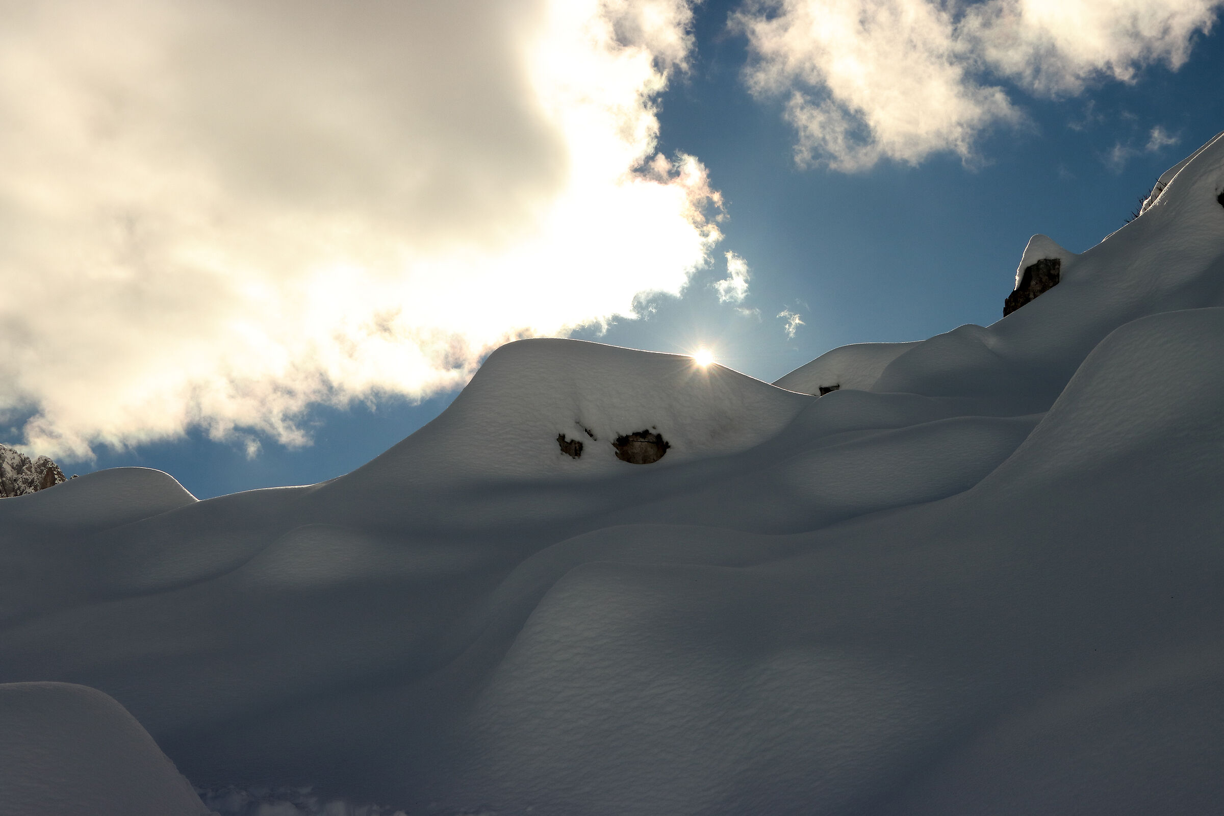lassù nel manto nevoso