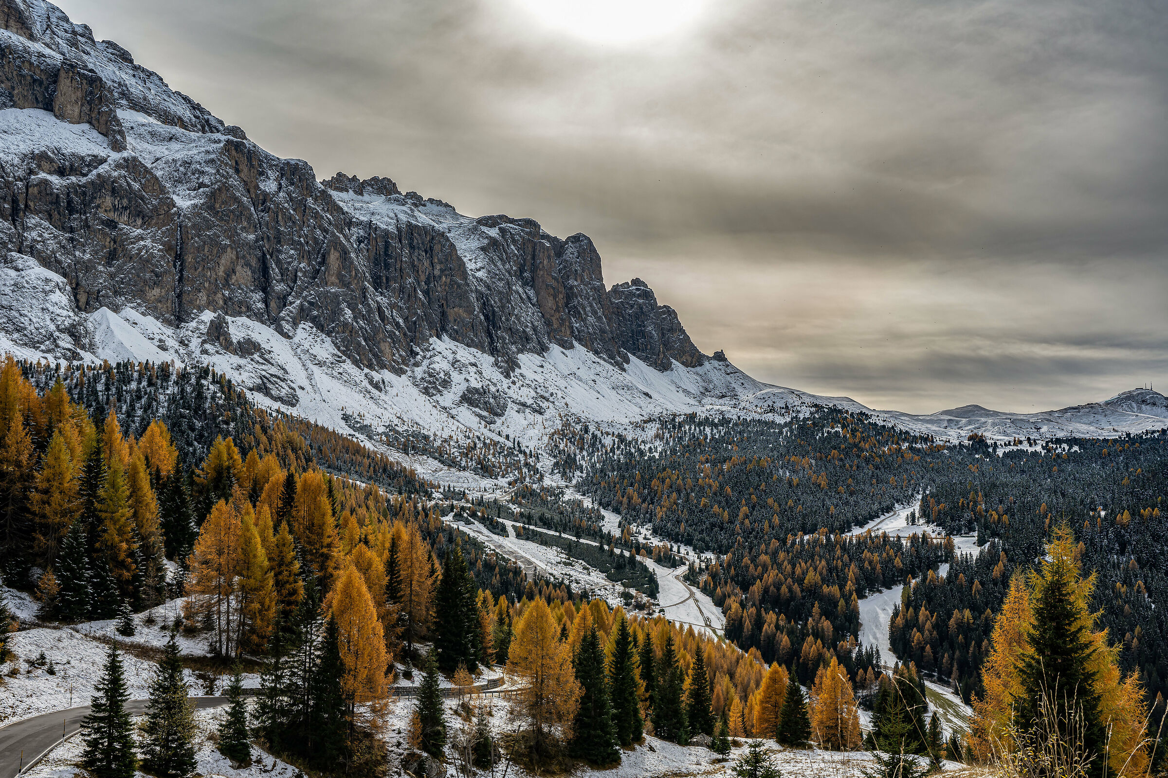 Andando verso Passo Gardena