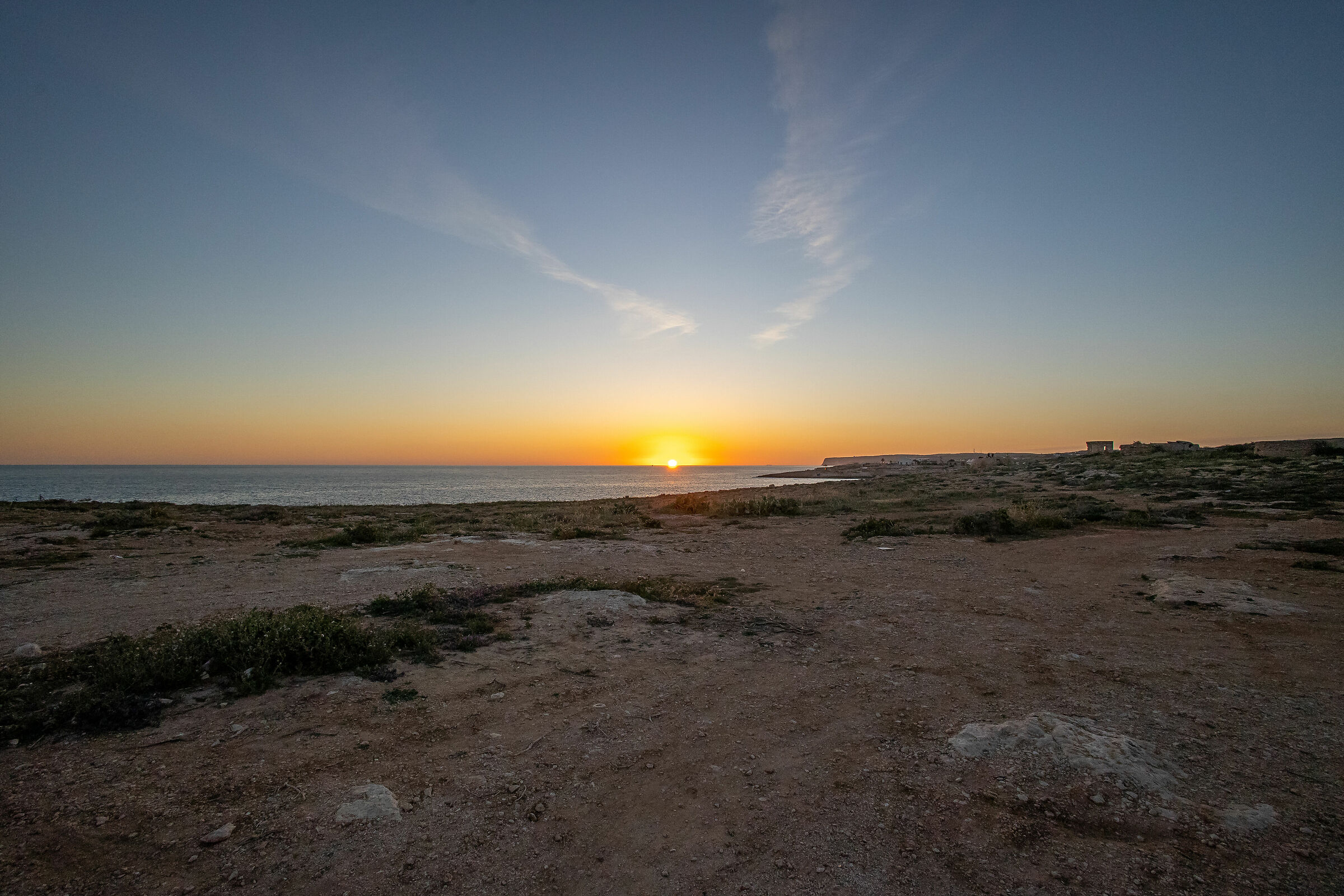 Tramonto a Lampedusa