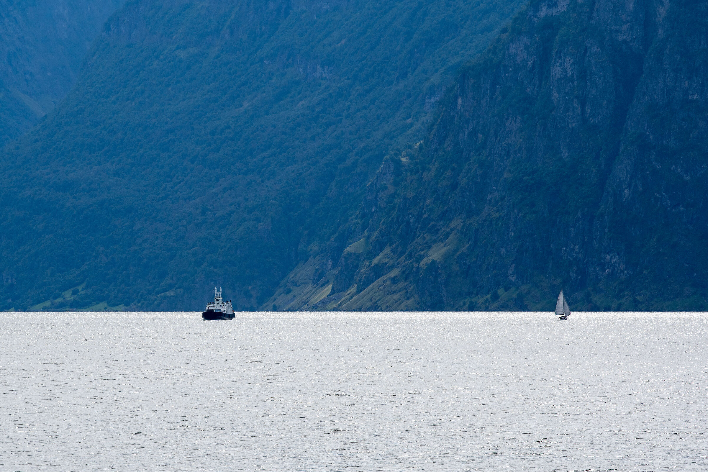 navigando sul Sognefjord